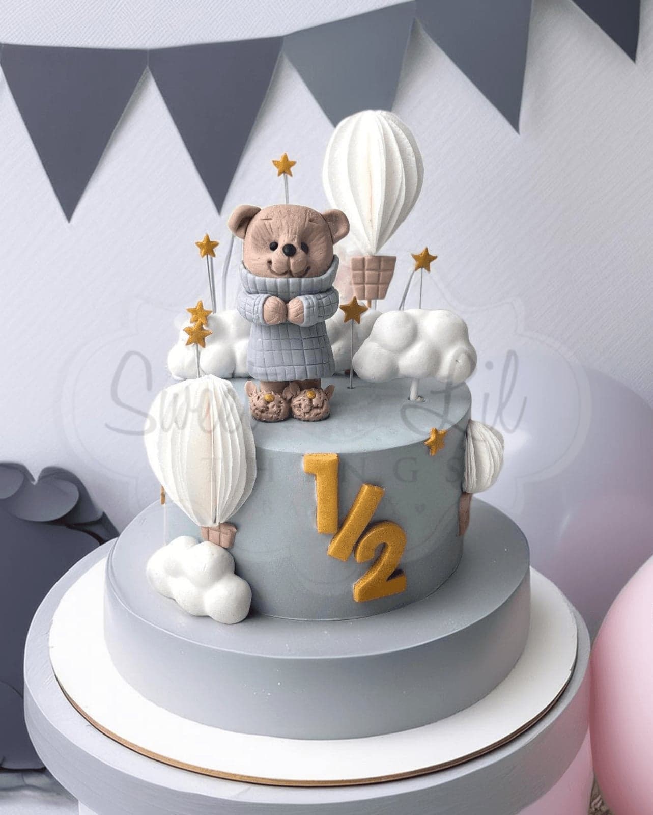1/2 Year Birthday Cake