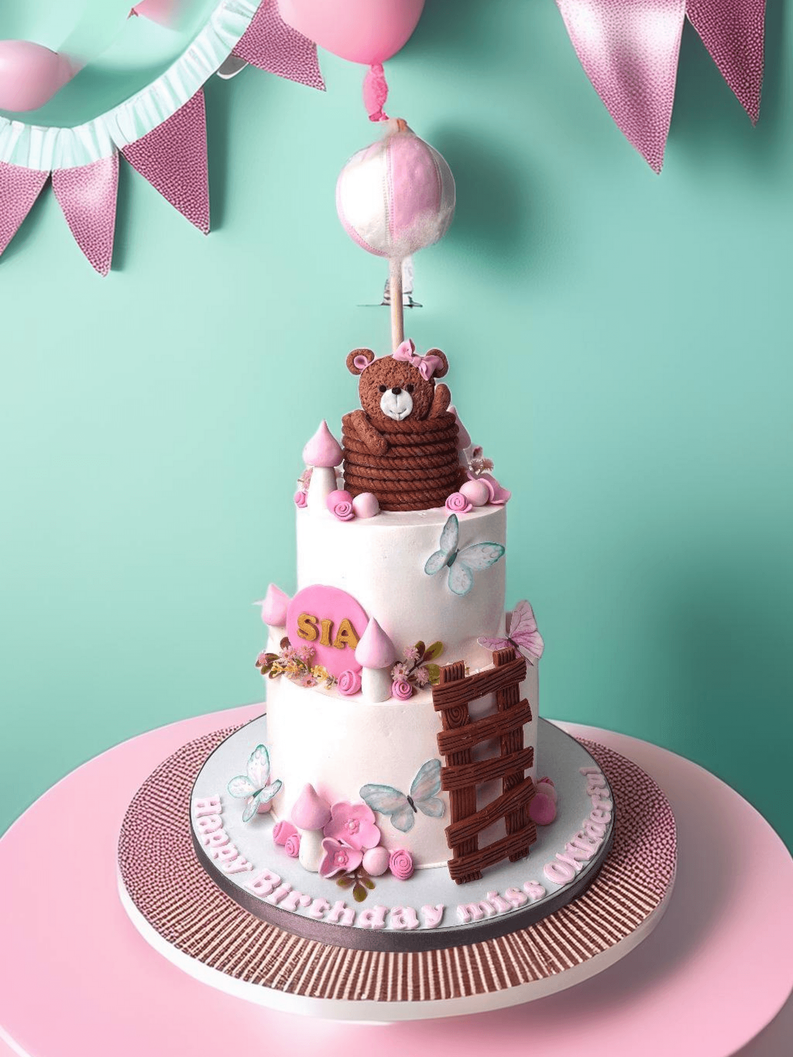 1st Birthday Cake for Baby Girl