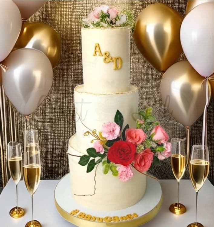 3 Tier Elegant Cake