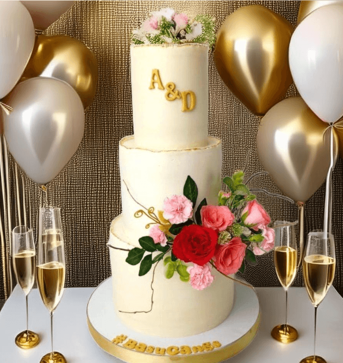 3 Tier Elegant Cake