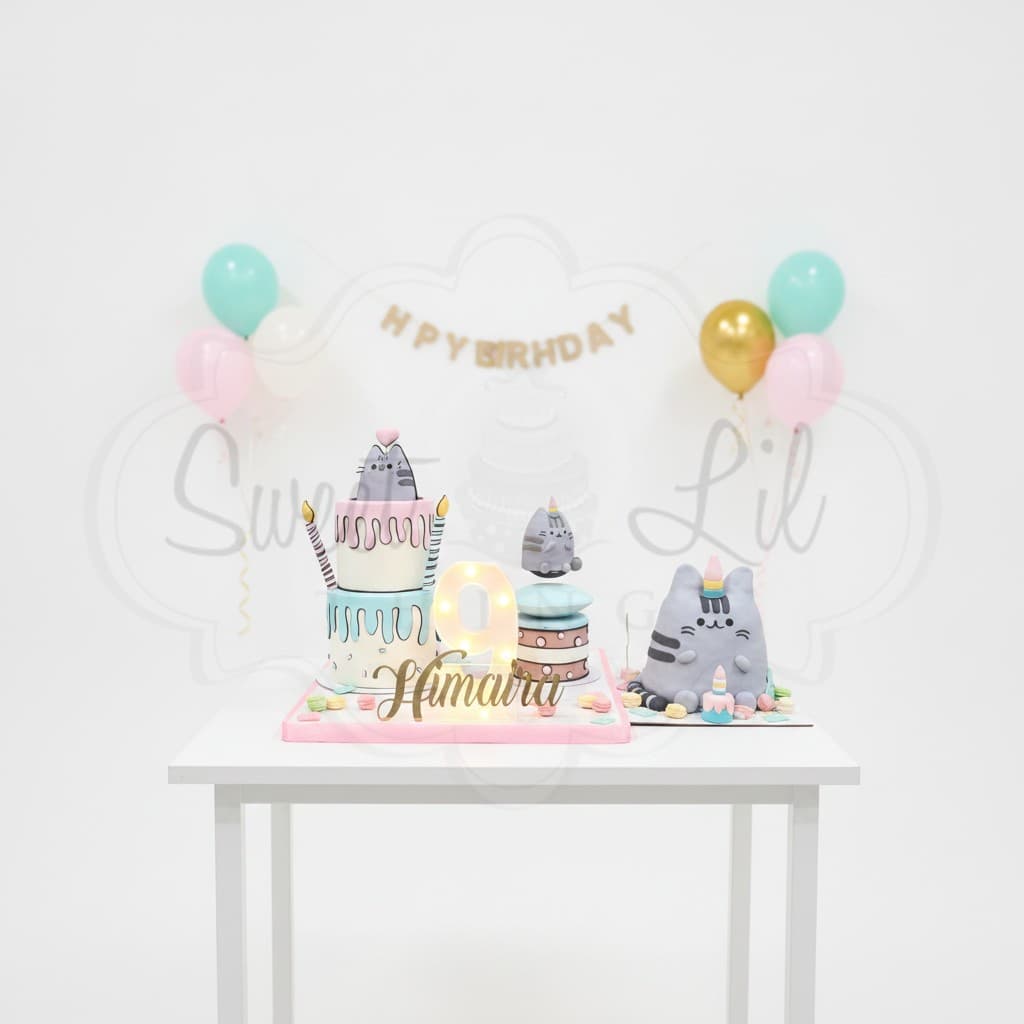Pusheen theme Cake