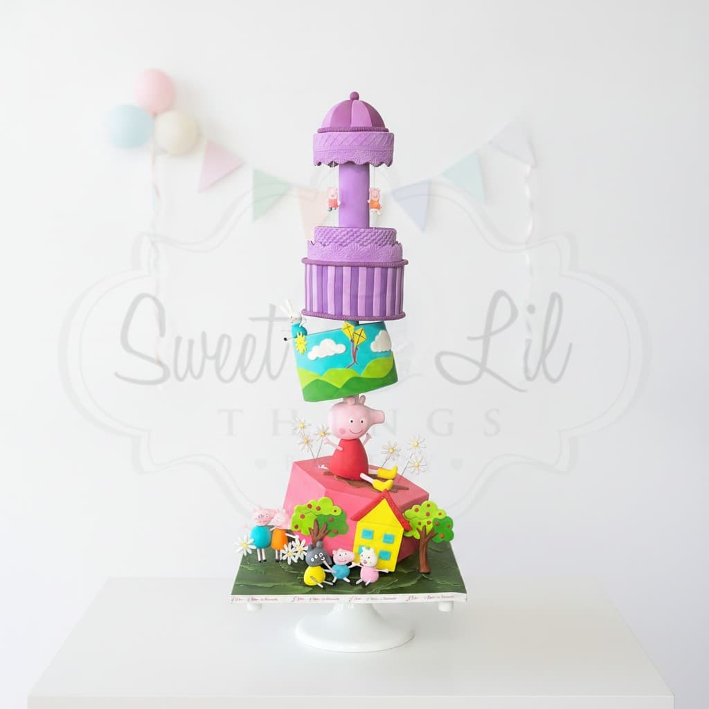 Peppa Pig Theme Cake — Little Piggy