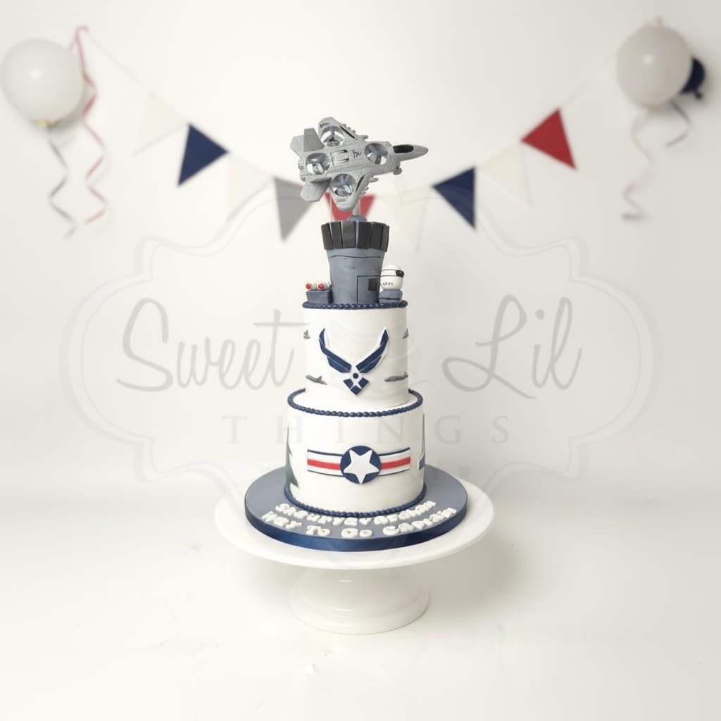 Air Force Fighter Jet Birthday Cake