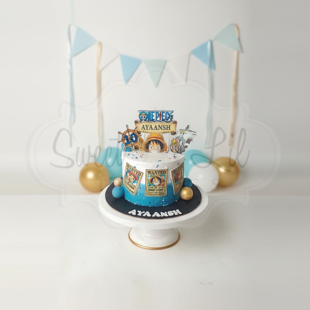 Anime Pirate Birthday Cake