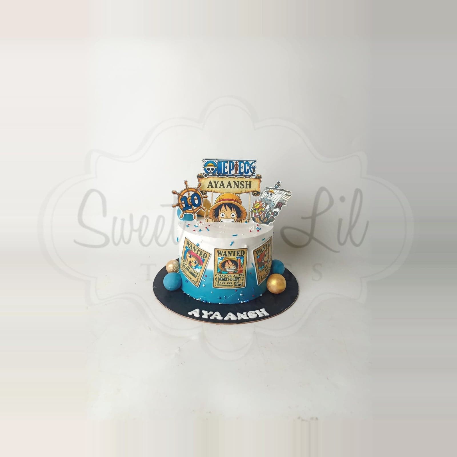 Anime Pirate Birthday Cake photo 2