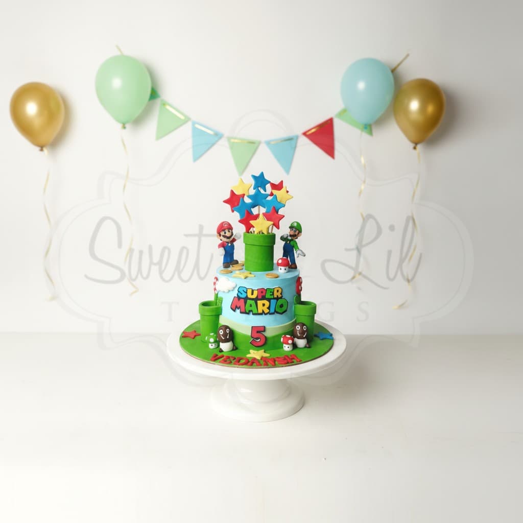 Mario Theme Cake — Arcade Adventure Dino