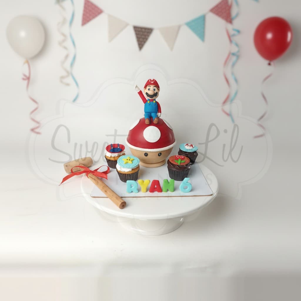 Mario Theme Cake — Arcade Adventure Mushroom