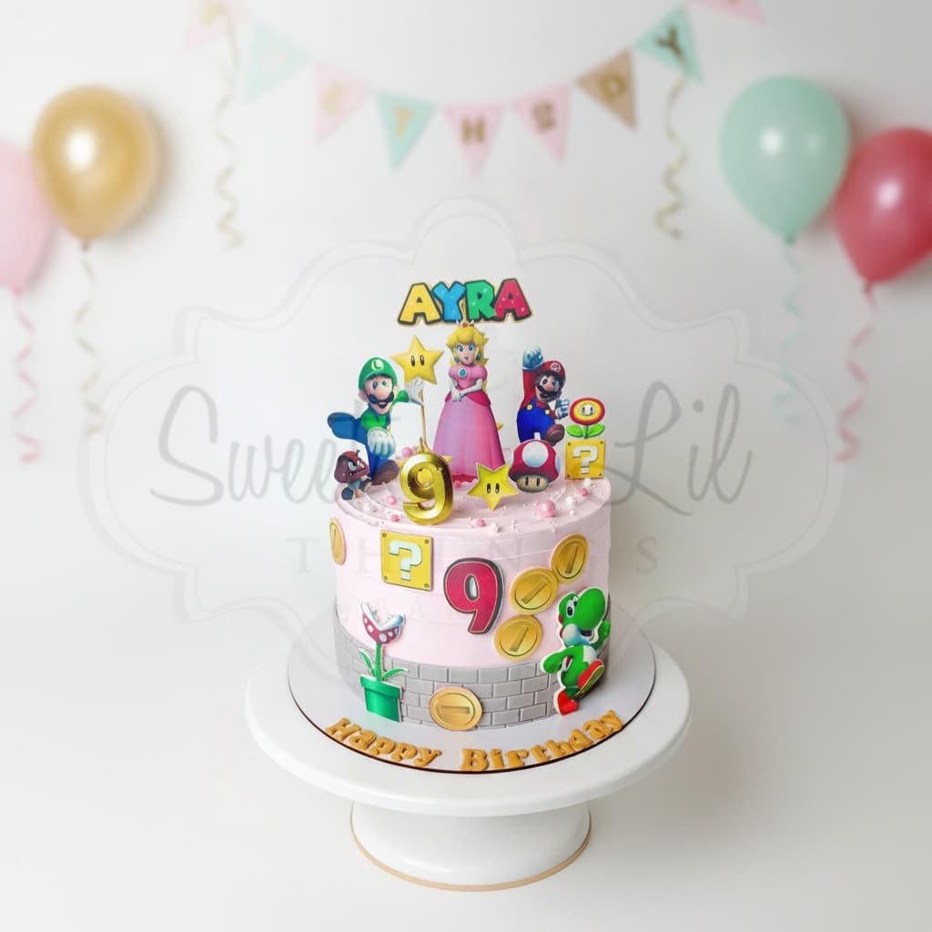 Mario Theme Cake — Arcade Adventure Princess