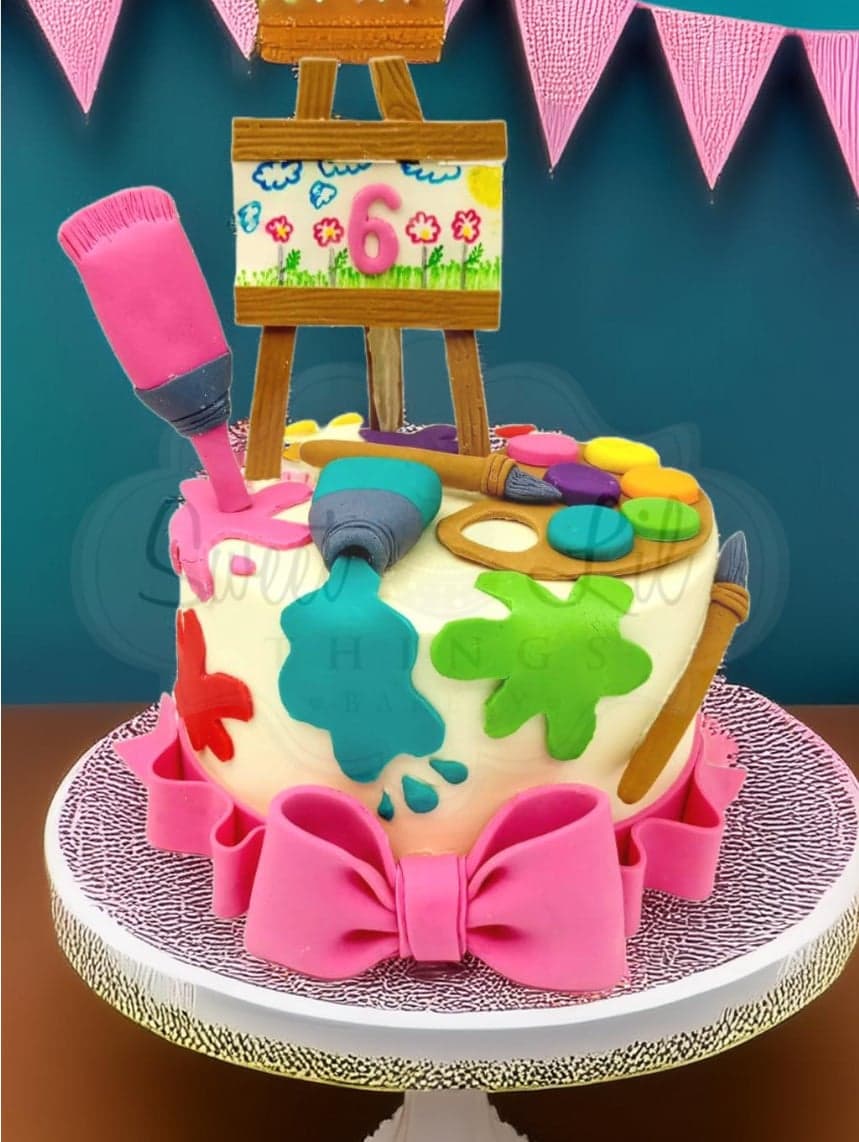 Art Lover Painter's Birthday Cake