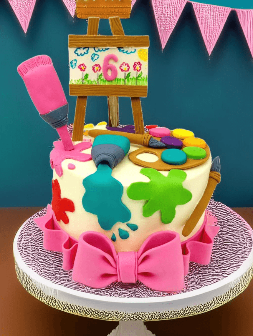 Art Lover Painter's Birthday Cake