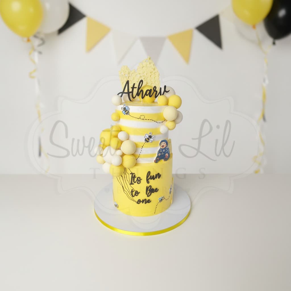 Baby Boy first birthday cake