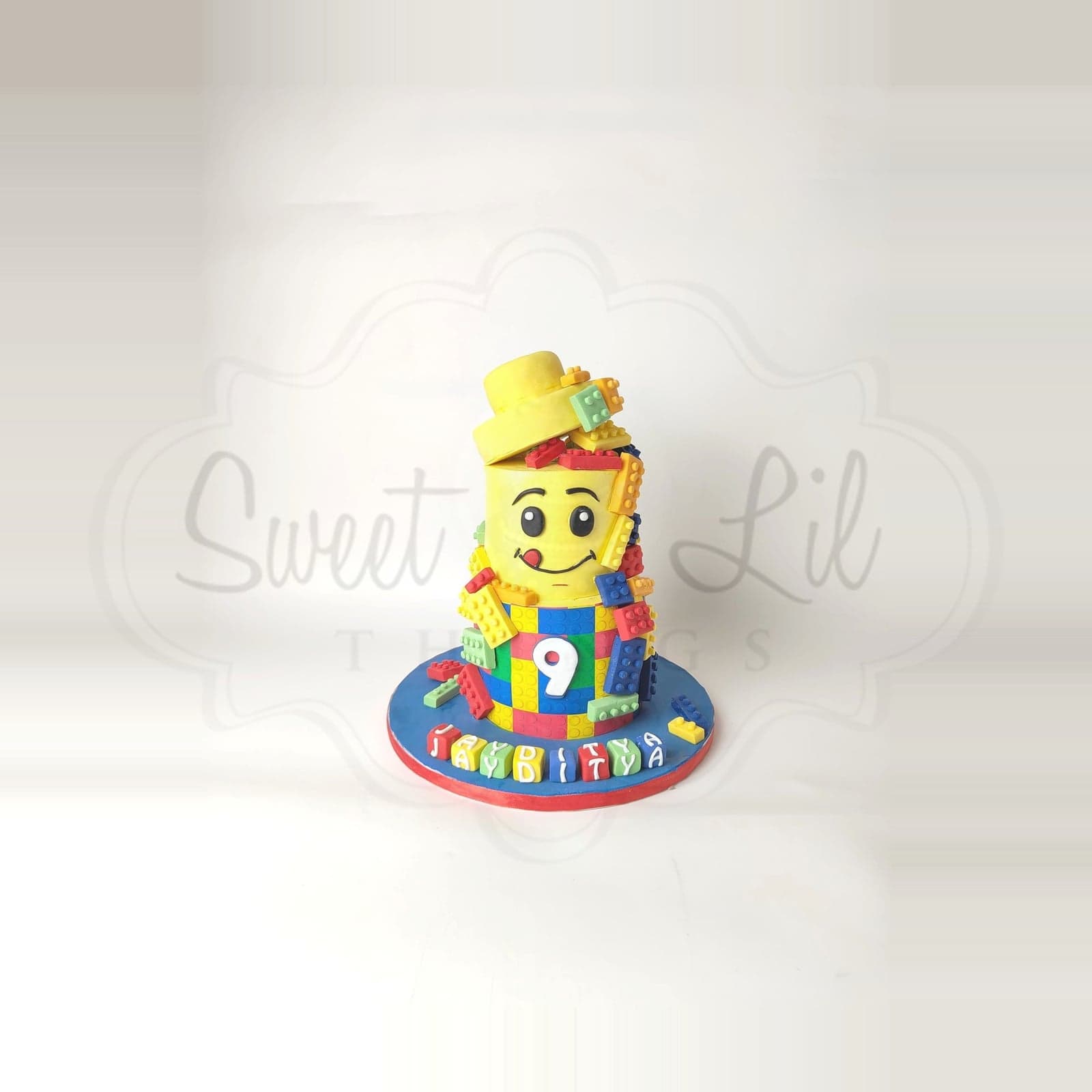 Lego theme Cake — Building Block Figure photo 2