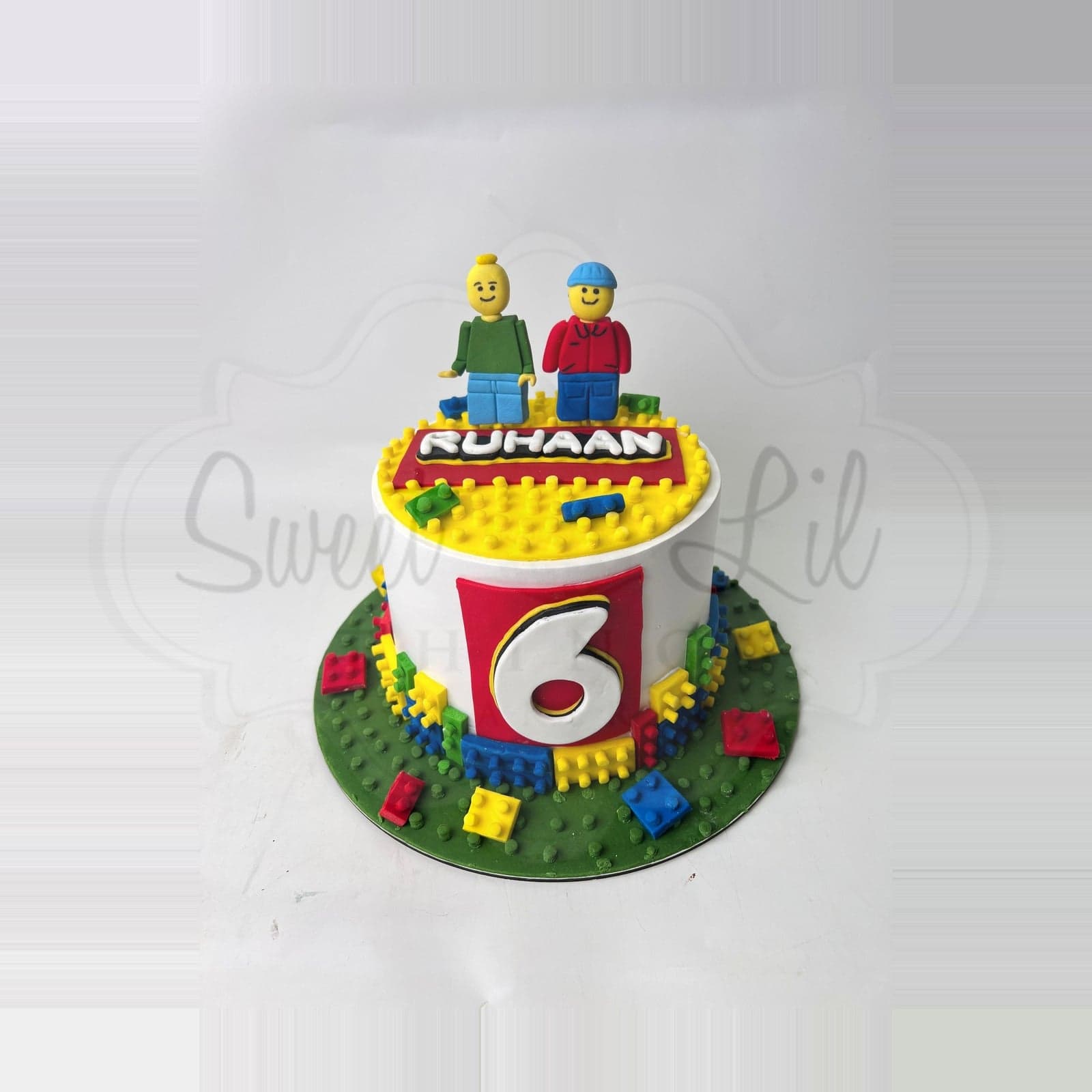 Lego theme Cake — Building Block Figures photo 2