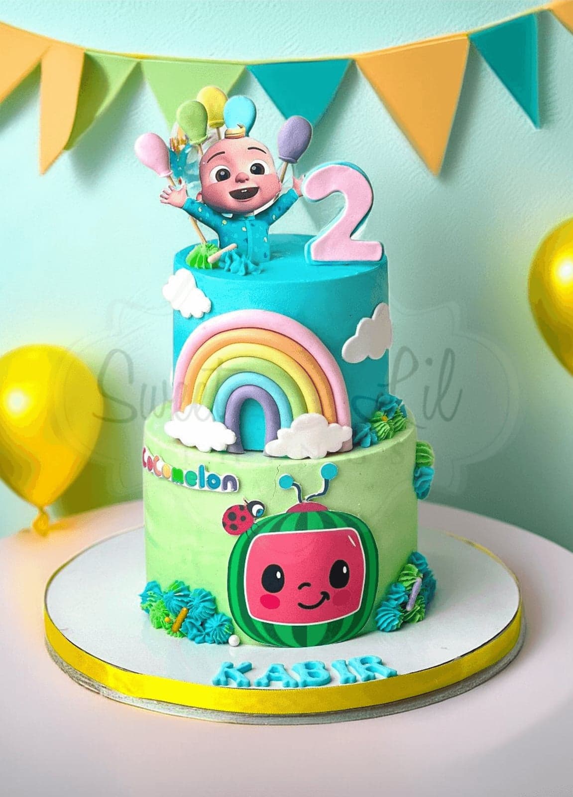 Cocomelon Birthday Cake