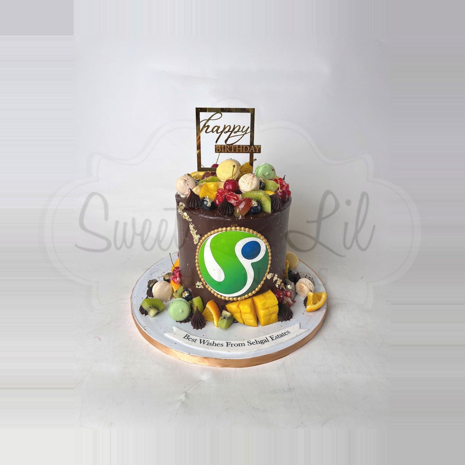 Corporate Cake — Fruit Macaron Drip photo 2