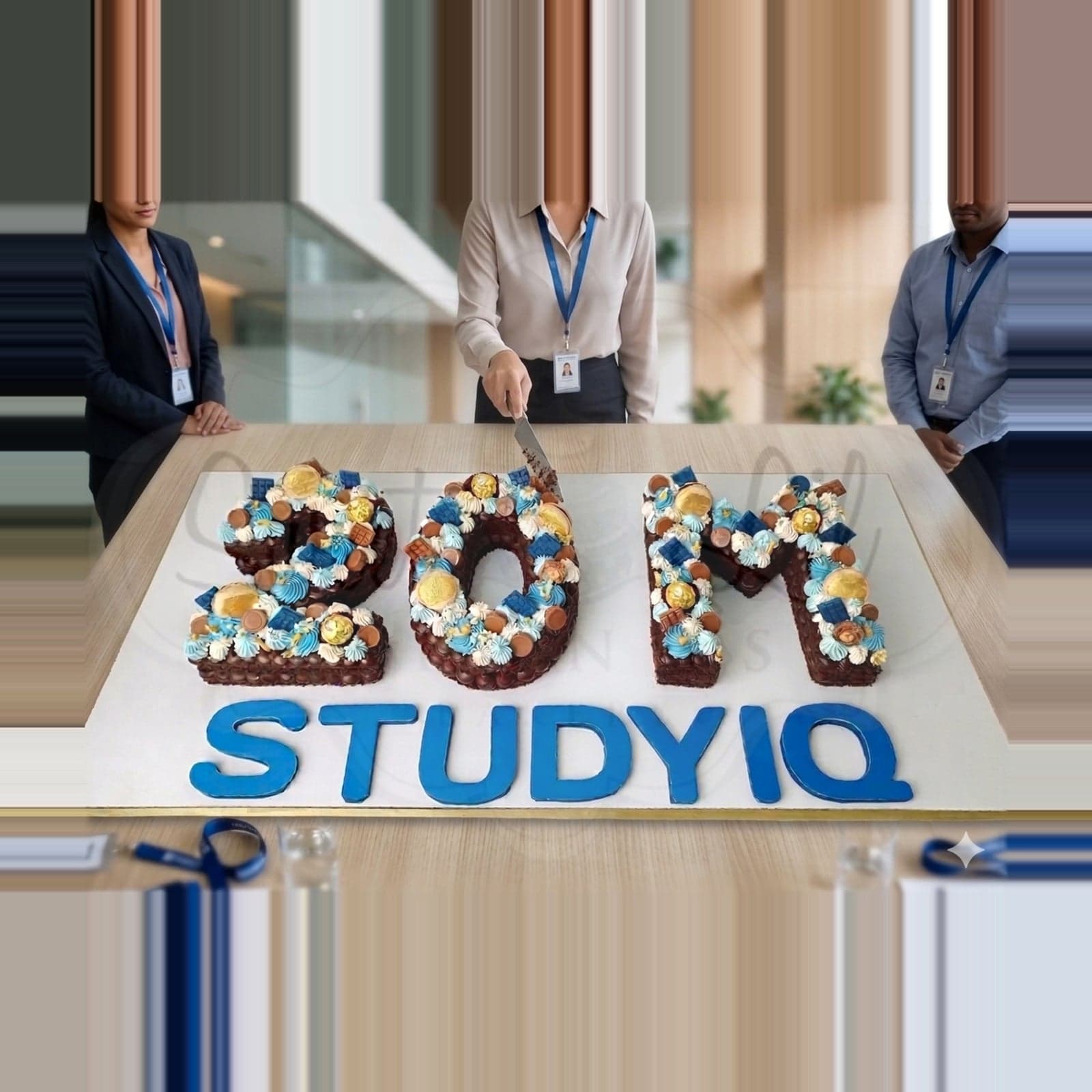 Corporate Number Milestone Cake photo 2