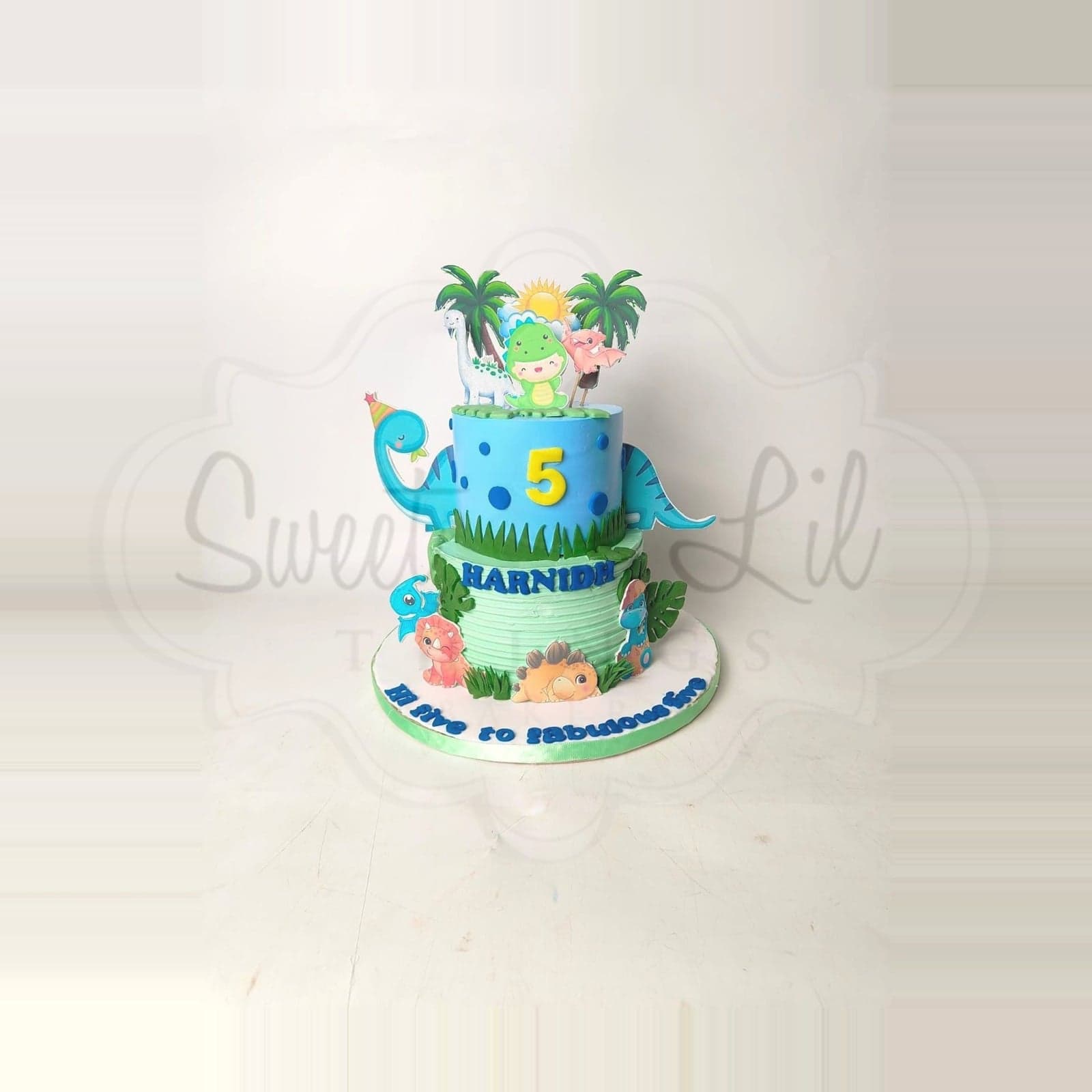 Dinosaur Jungle Birthday Cake photo 2