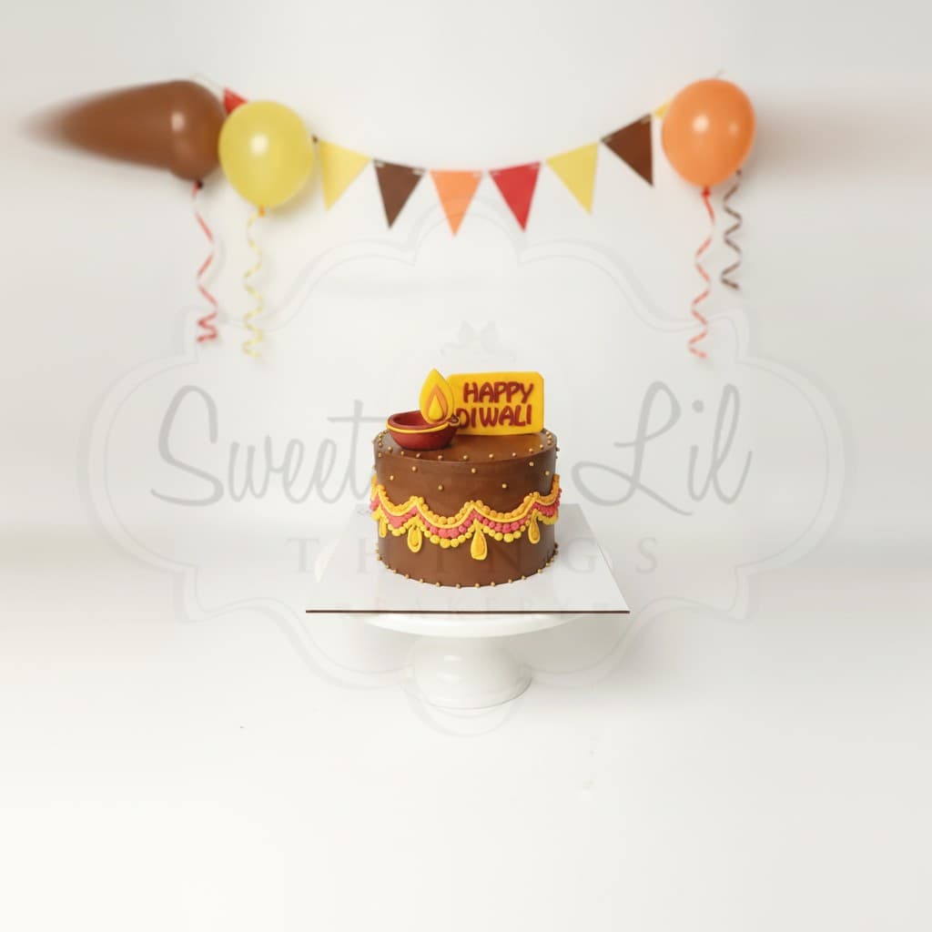 Diwali Celebration Cake — Chocolate