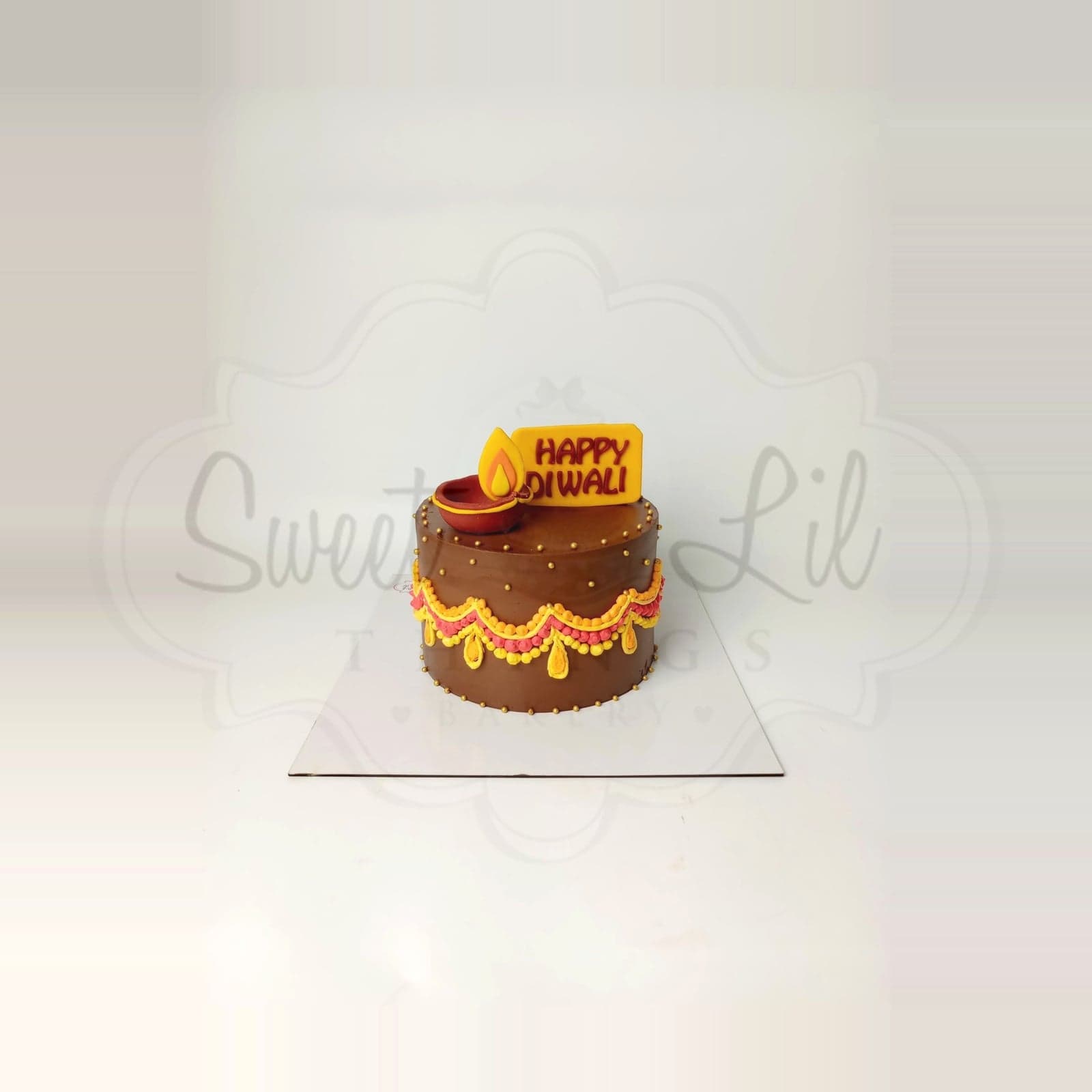 Diwali Celebration Cake — Chocolate photo 2