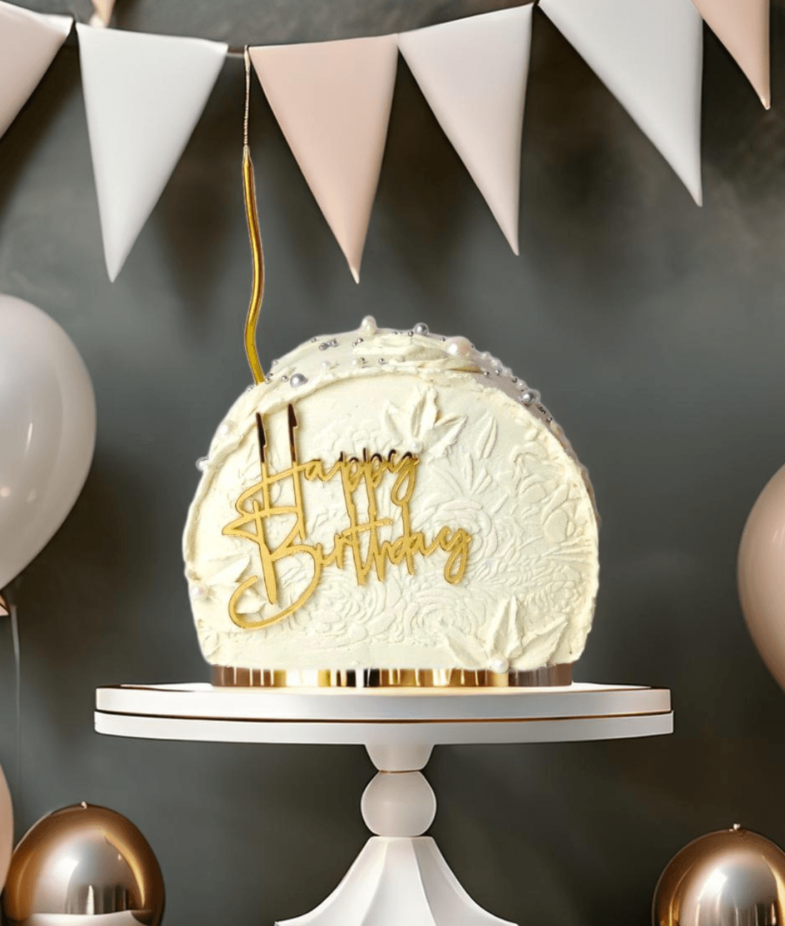 Elegant Top Forward Birthday Cake