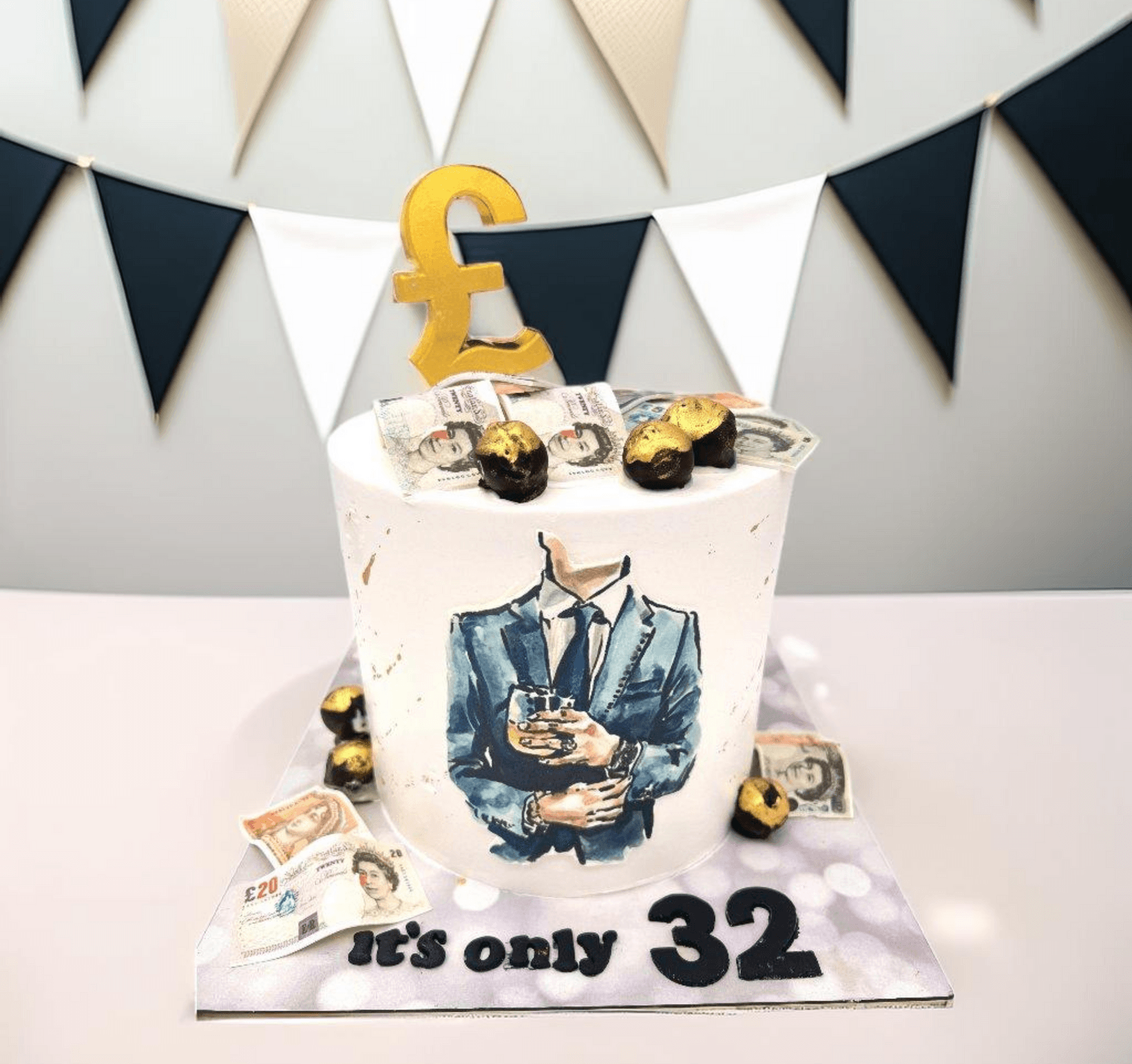 Entrepreneur's Birthday Cake