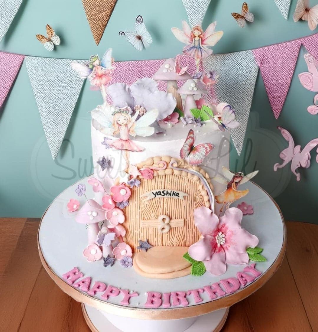 Fairy Butterfly Birthday Cake