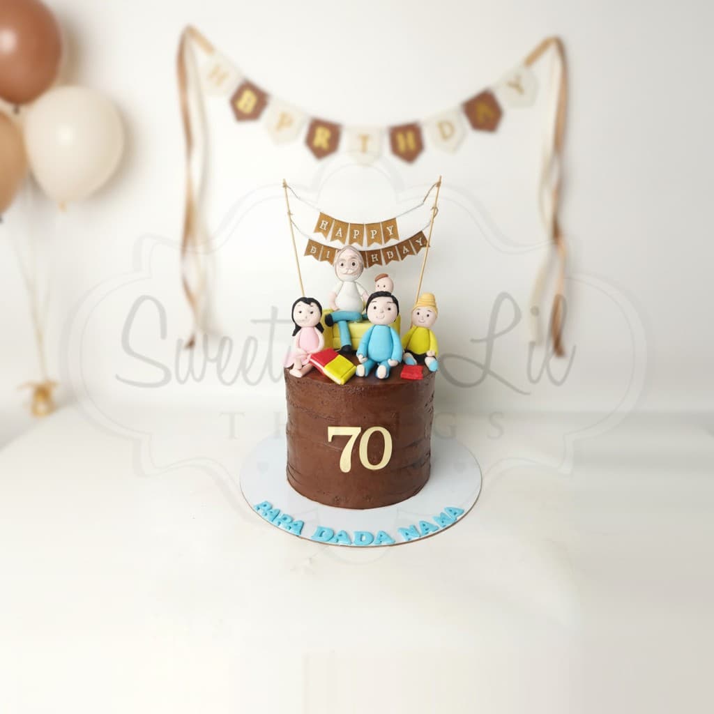 Grandfather 70th Birthday Cake