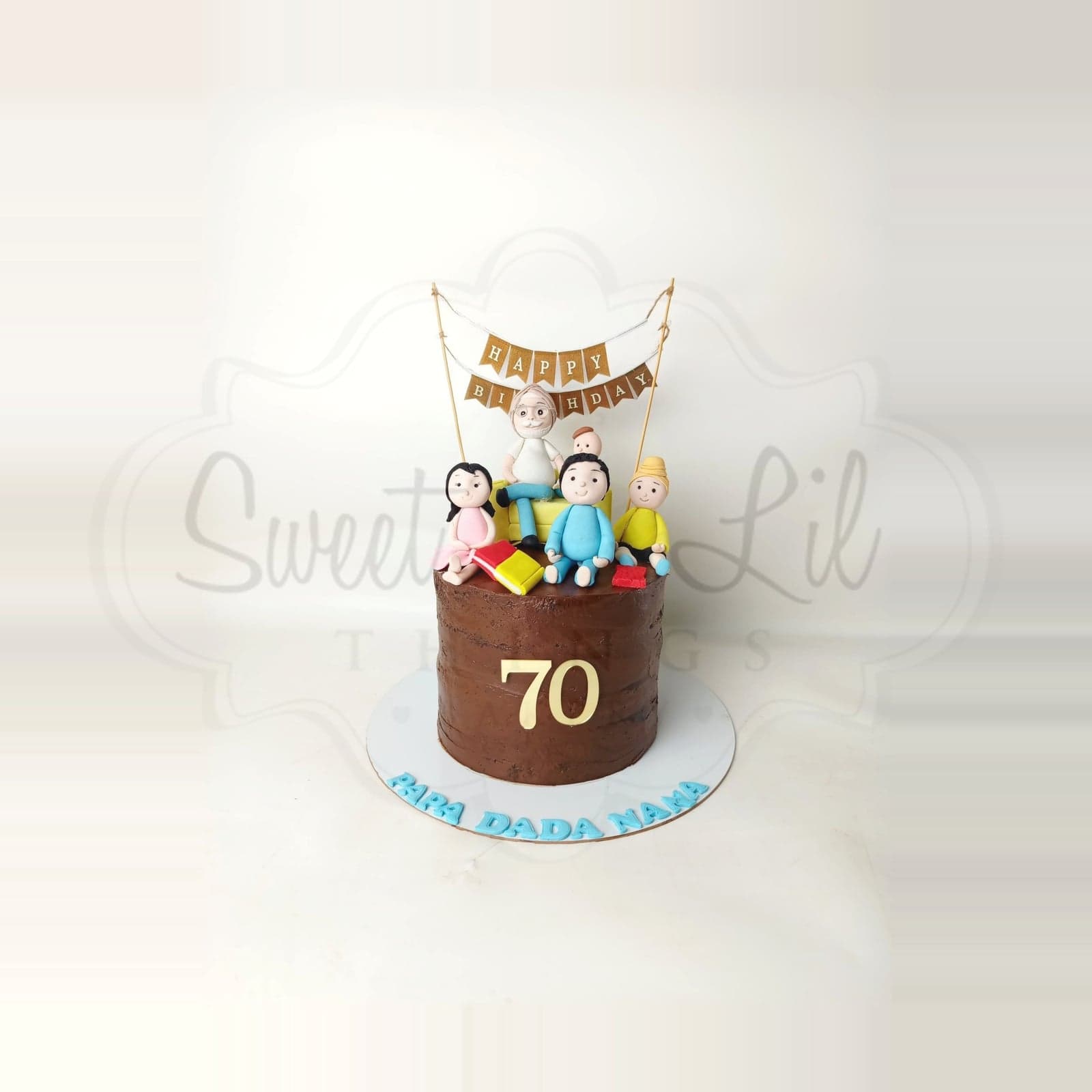 Grandfather 70th Birthday Cake photo 2