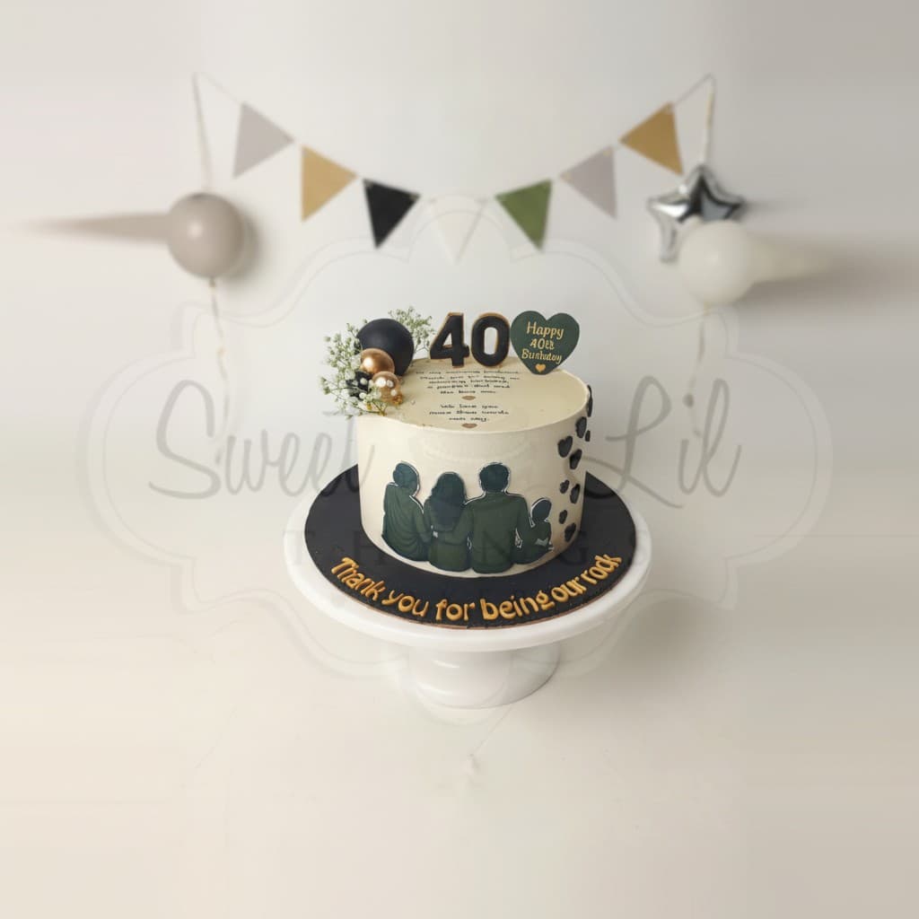 40th Birthday Cake for husband and father