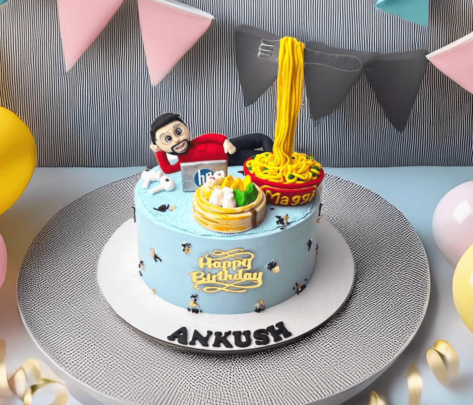 Foodie Birthday Cake