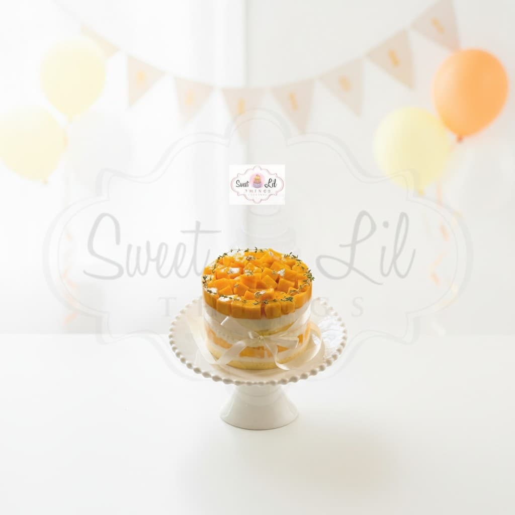 Fresh Mango custard Cake