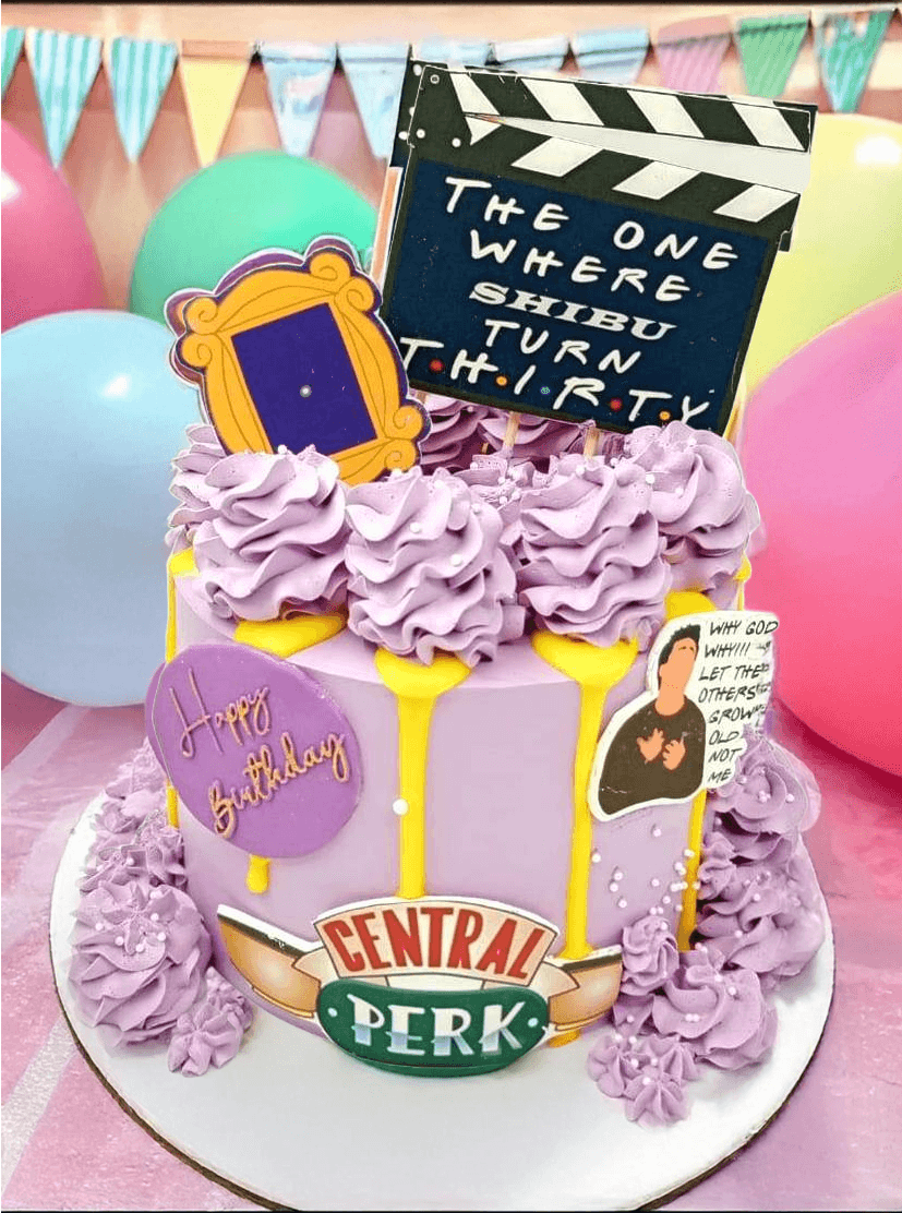 Friends TV Show Theme Birthday Cake