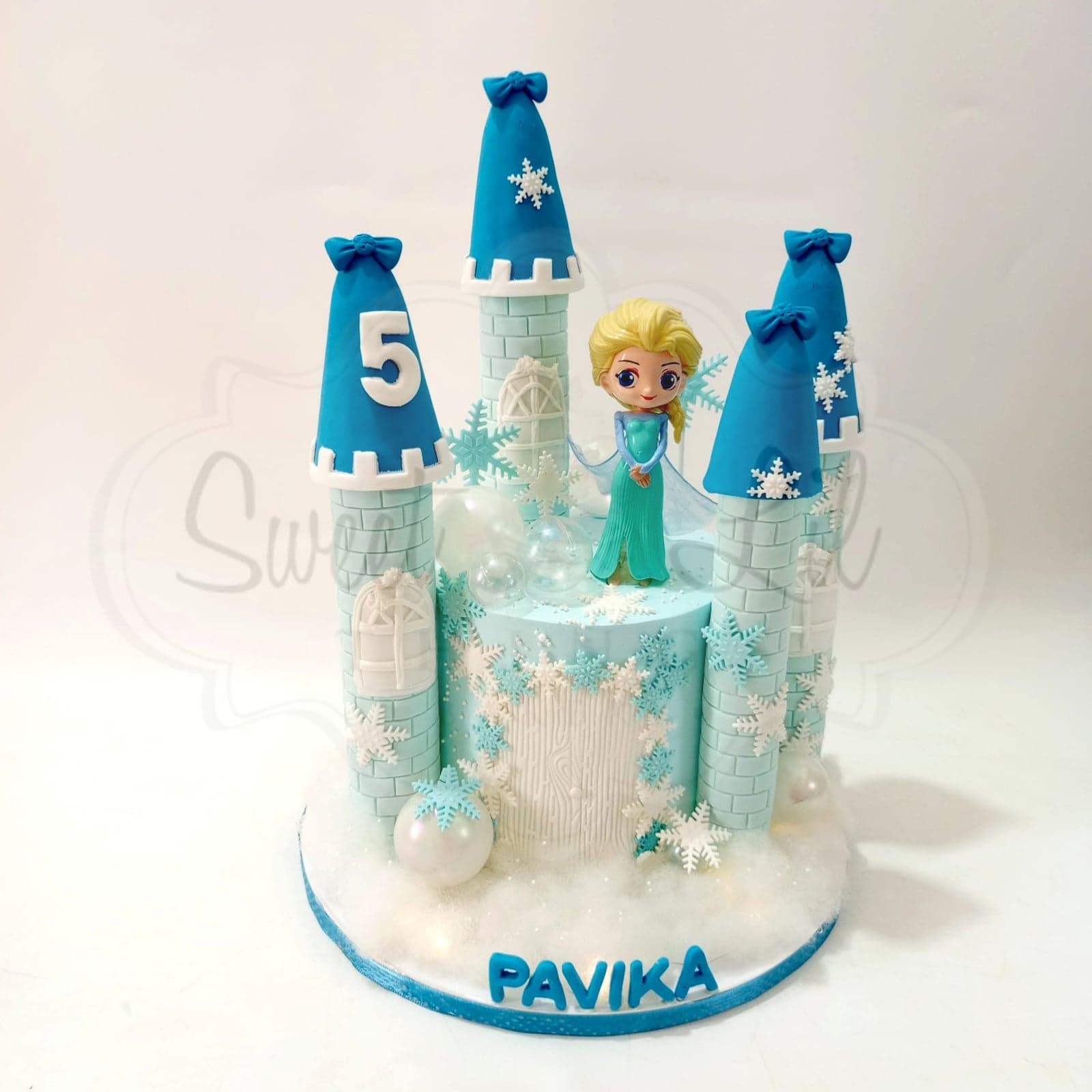 Frozen Castle Birthday Cake