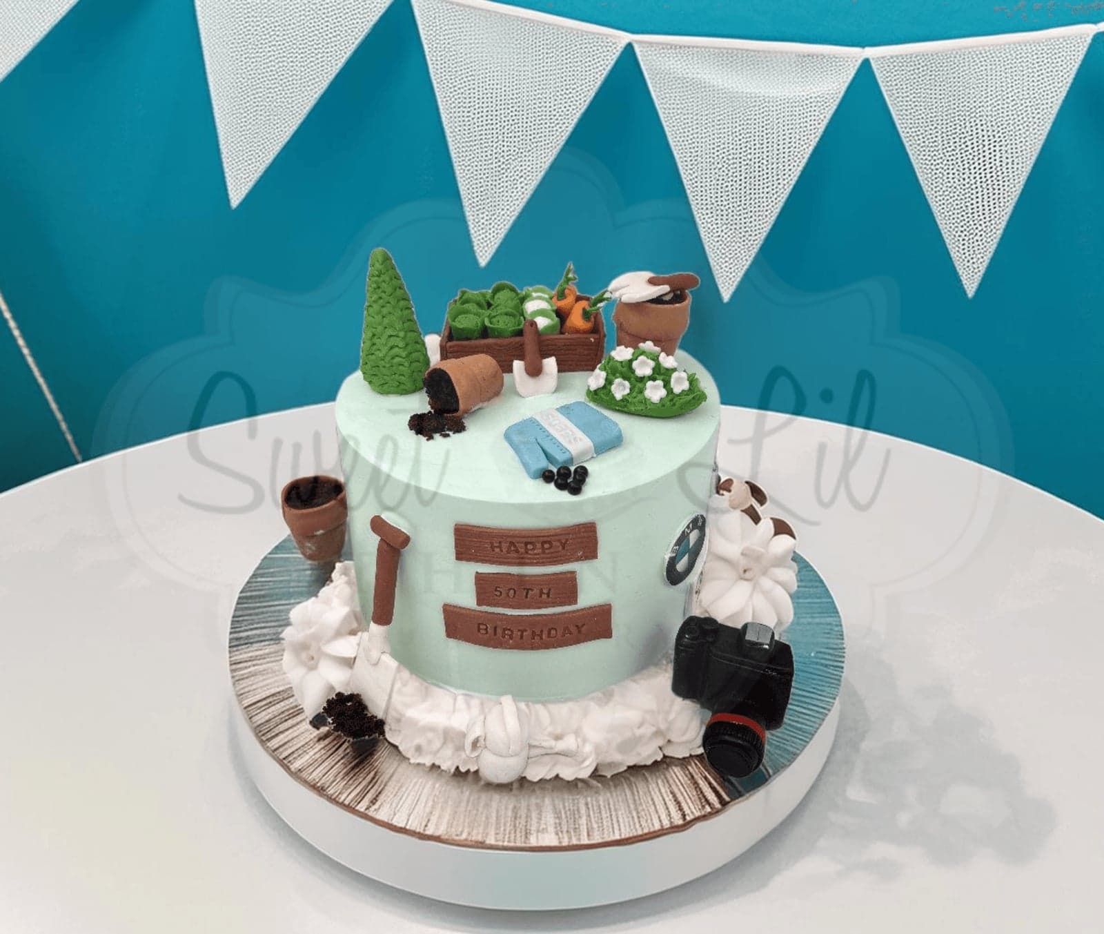 Gardener Photographer Birthday Cake