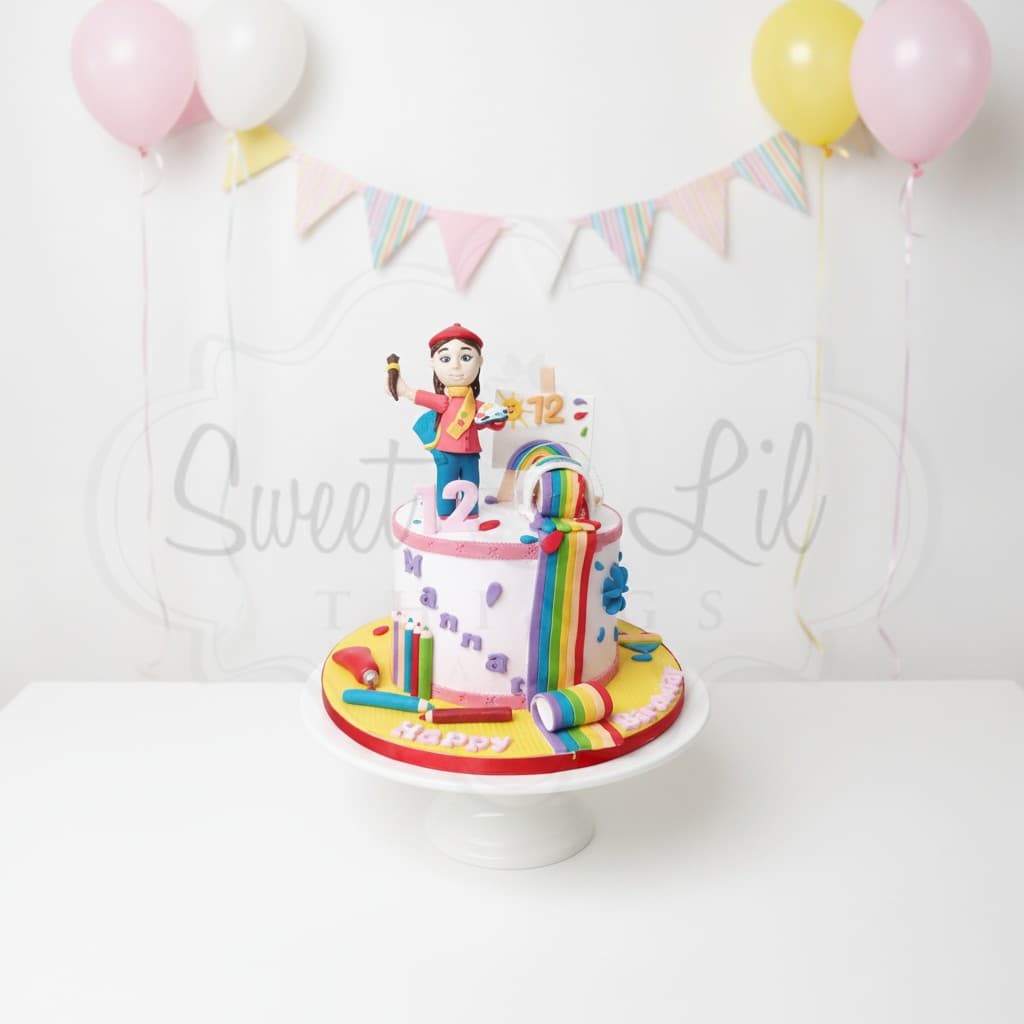 Artist Easel Birthday Cake