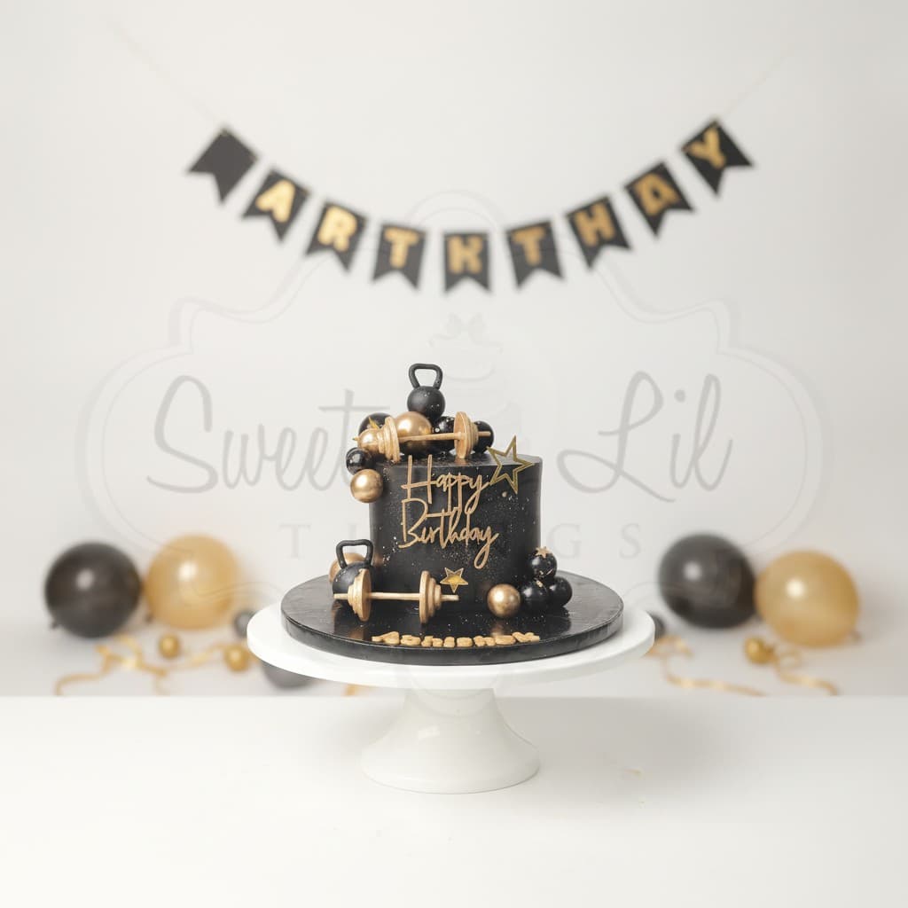Gym theme Birthday Cake