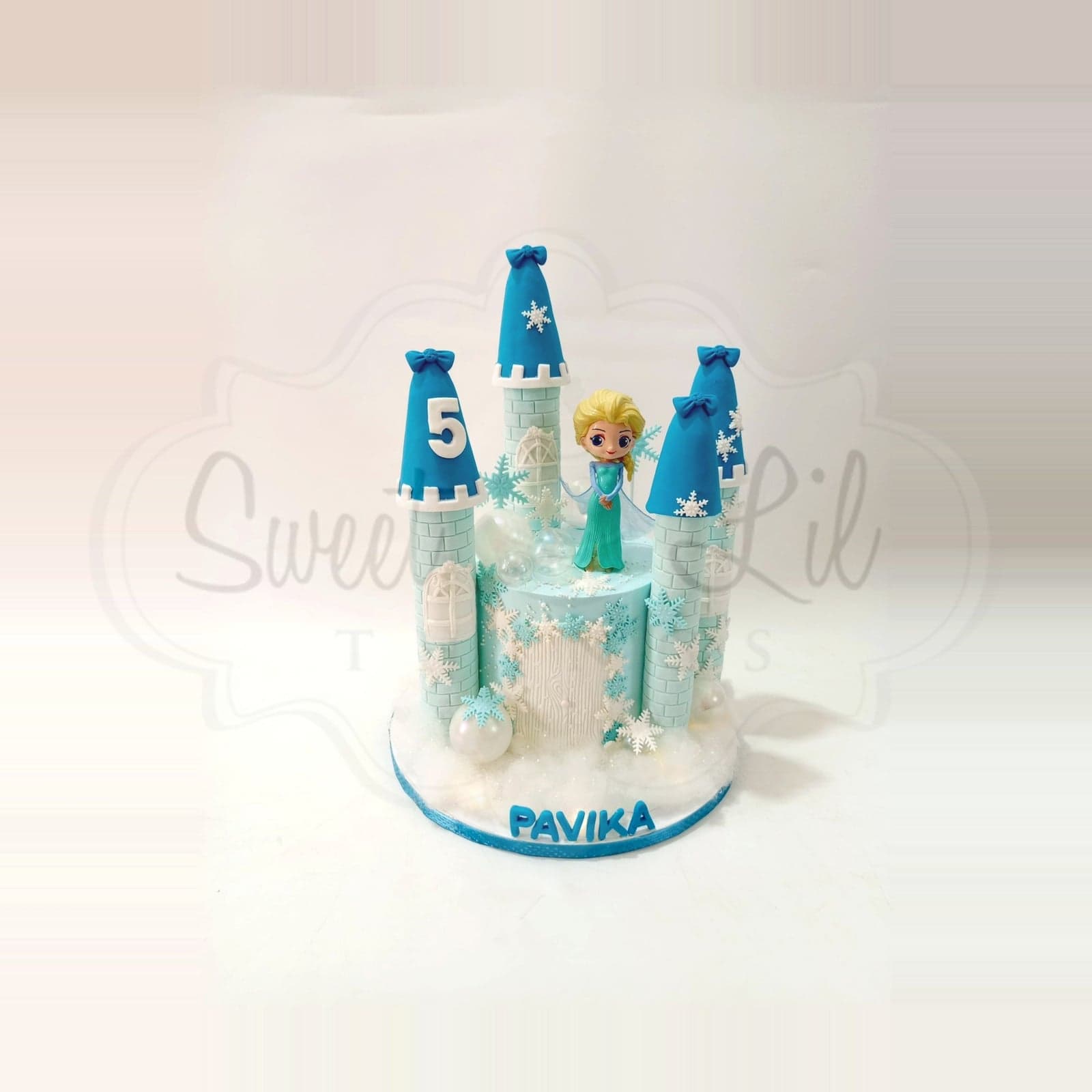 Frozen theme cake — Ice Castle