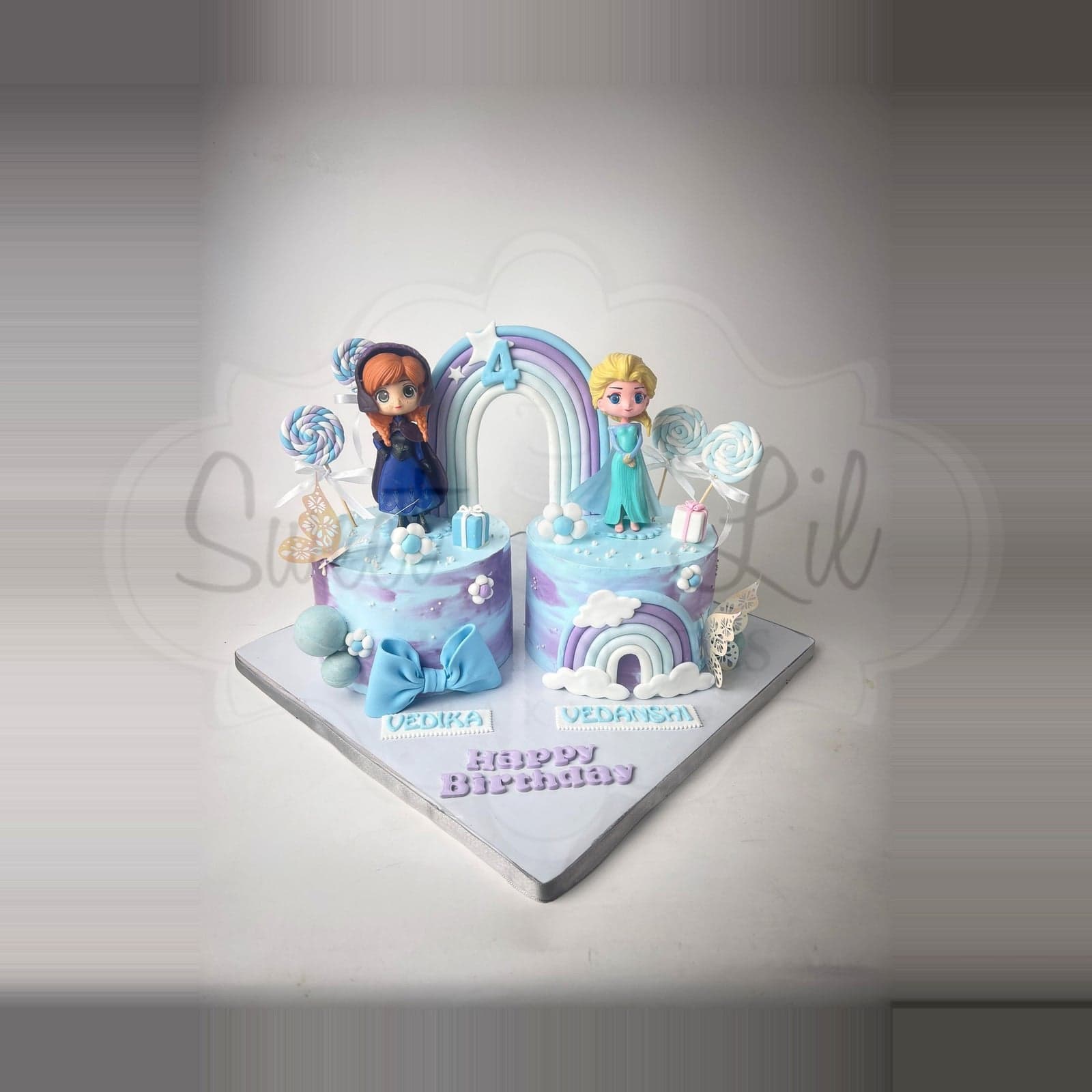 Frozen theme twin cake