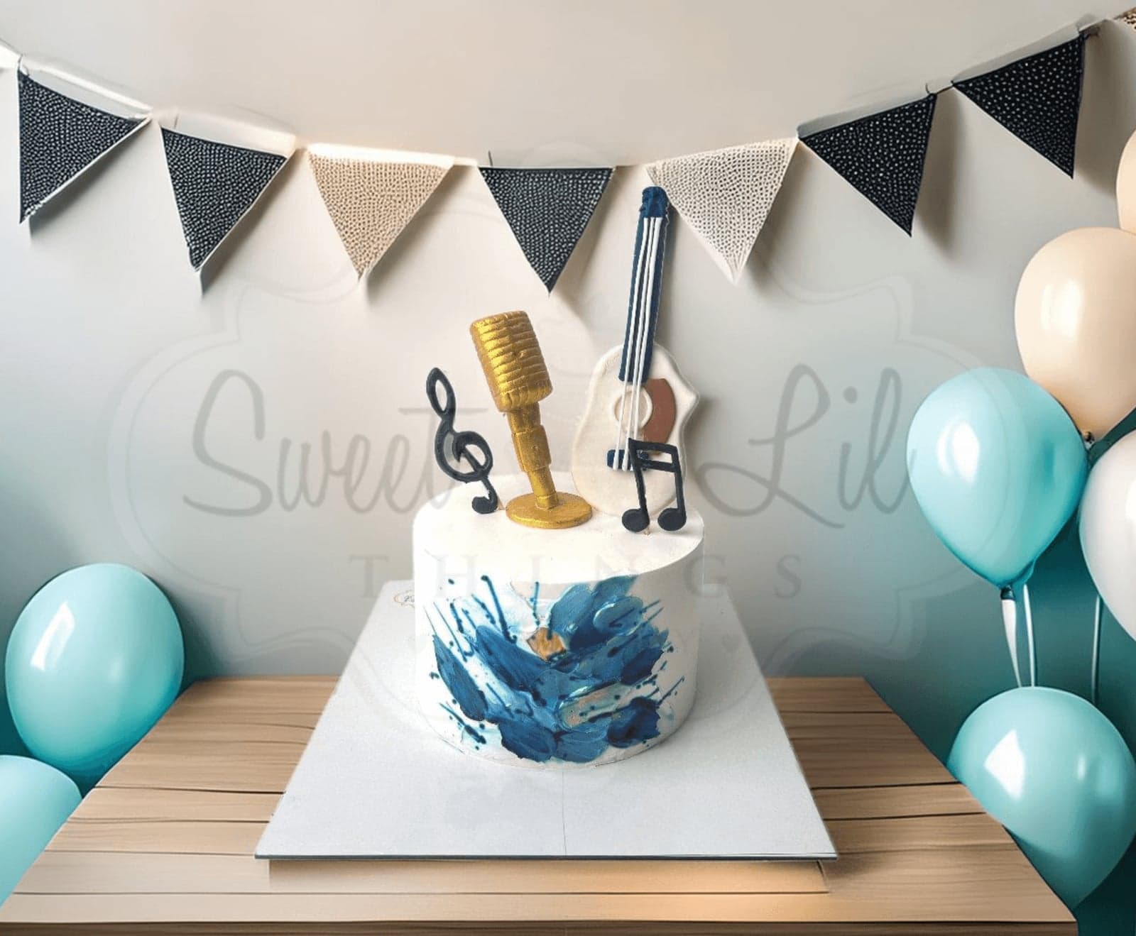 Karaoke Singer Musician Birthday Cake