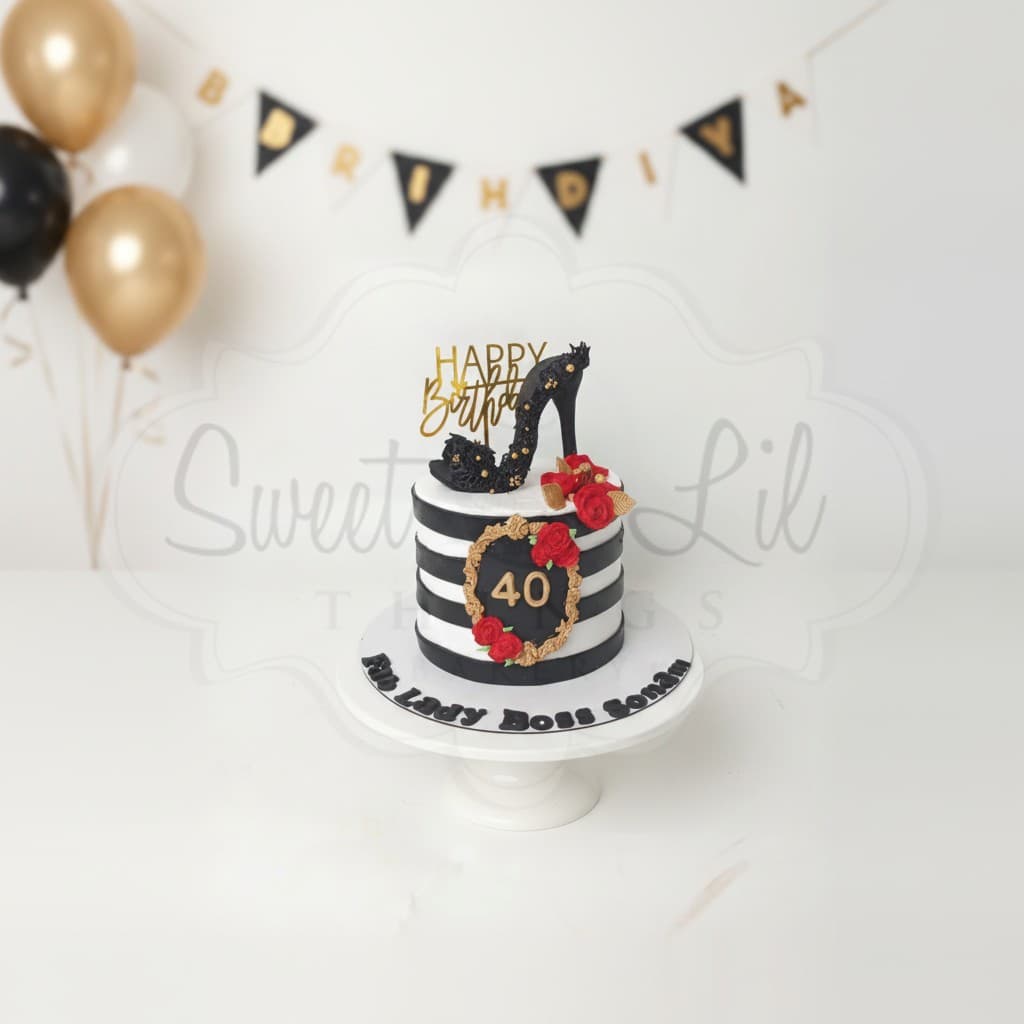 Lady Boss Stiletto Birthday Cake