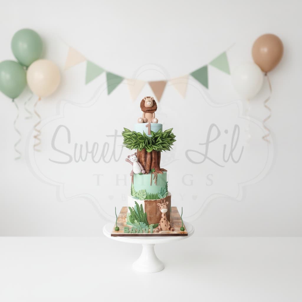 Jungle Theme Cake — Lion Cub Sage First