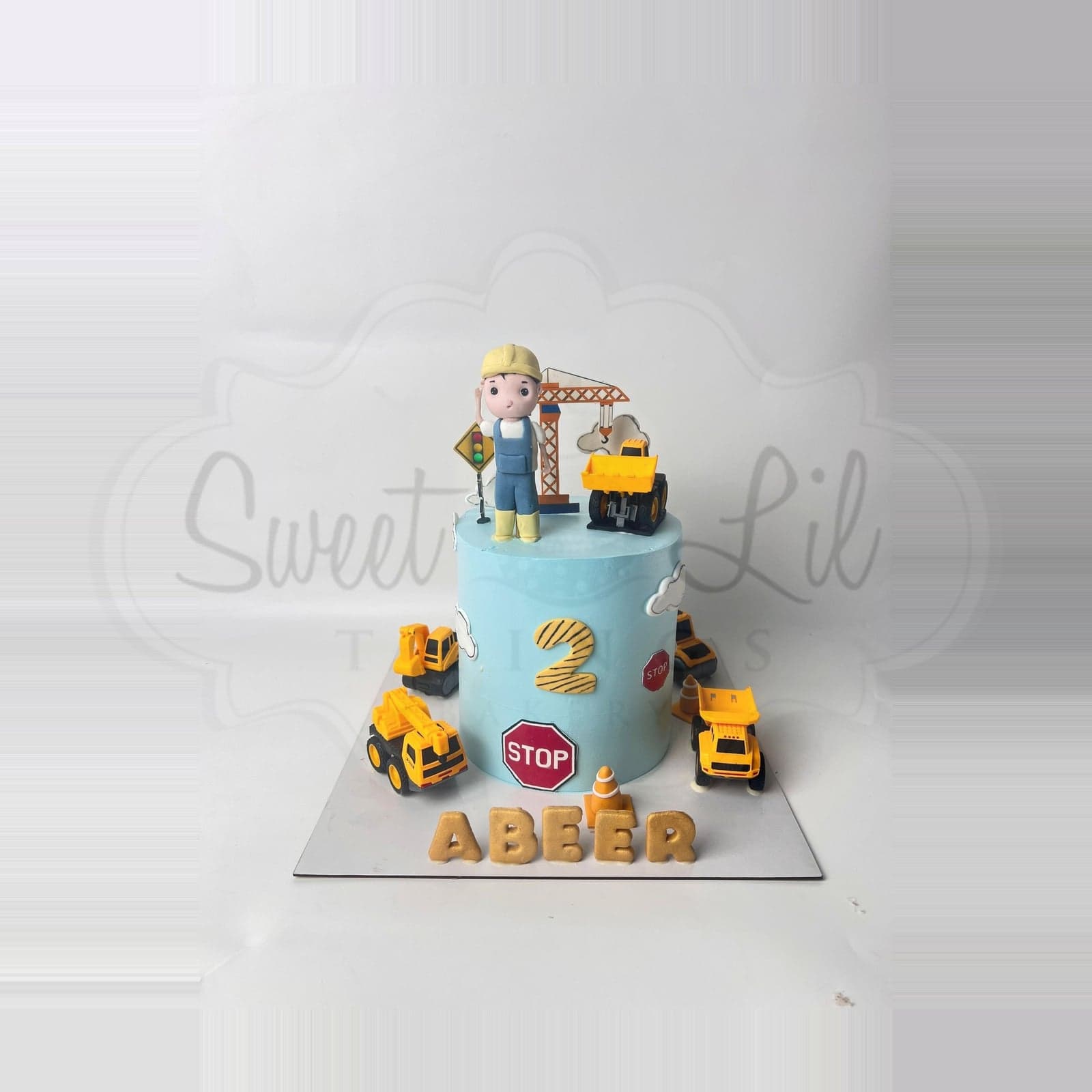Construction theme Birthday Cake — Little Builder photo 3