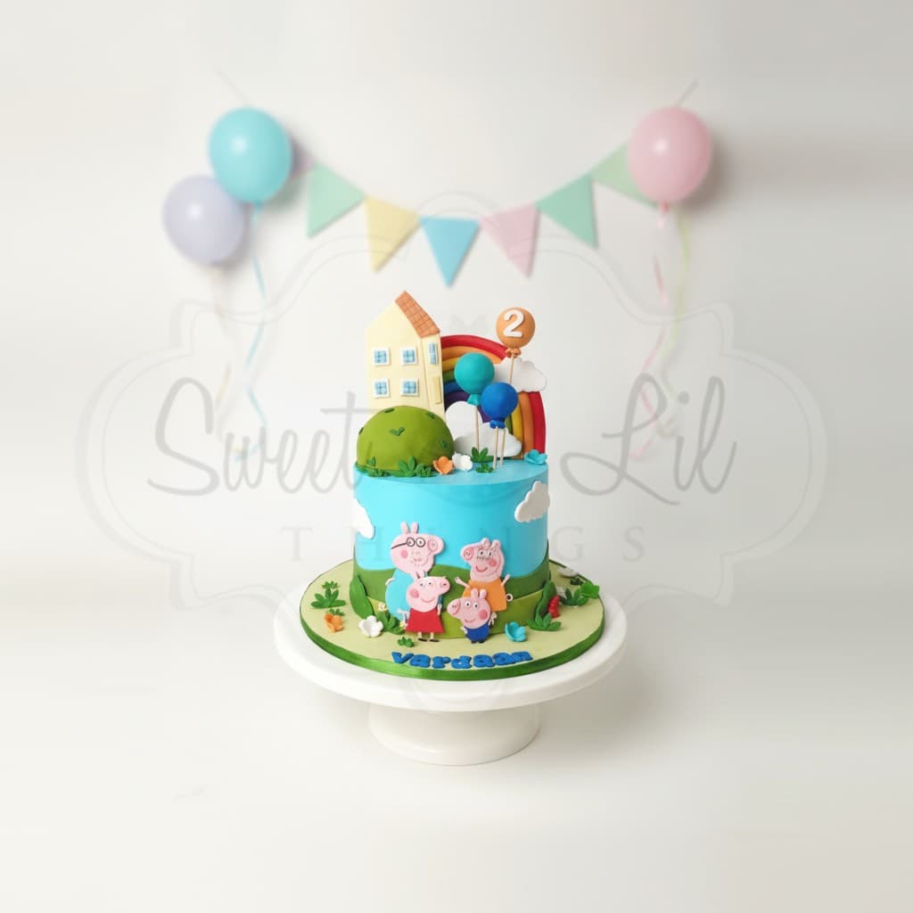Peppa Pig Theme Cake — Little Piggy House