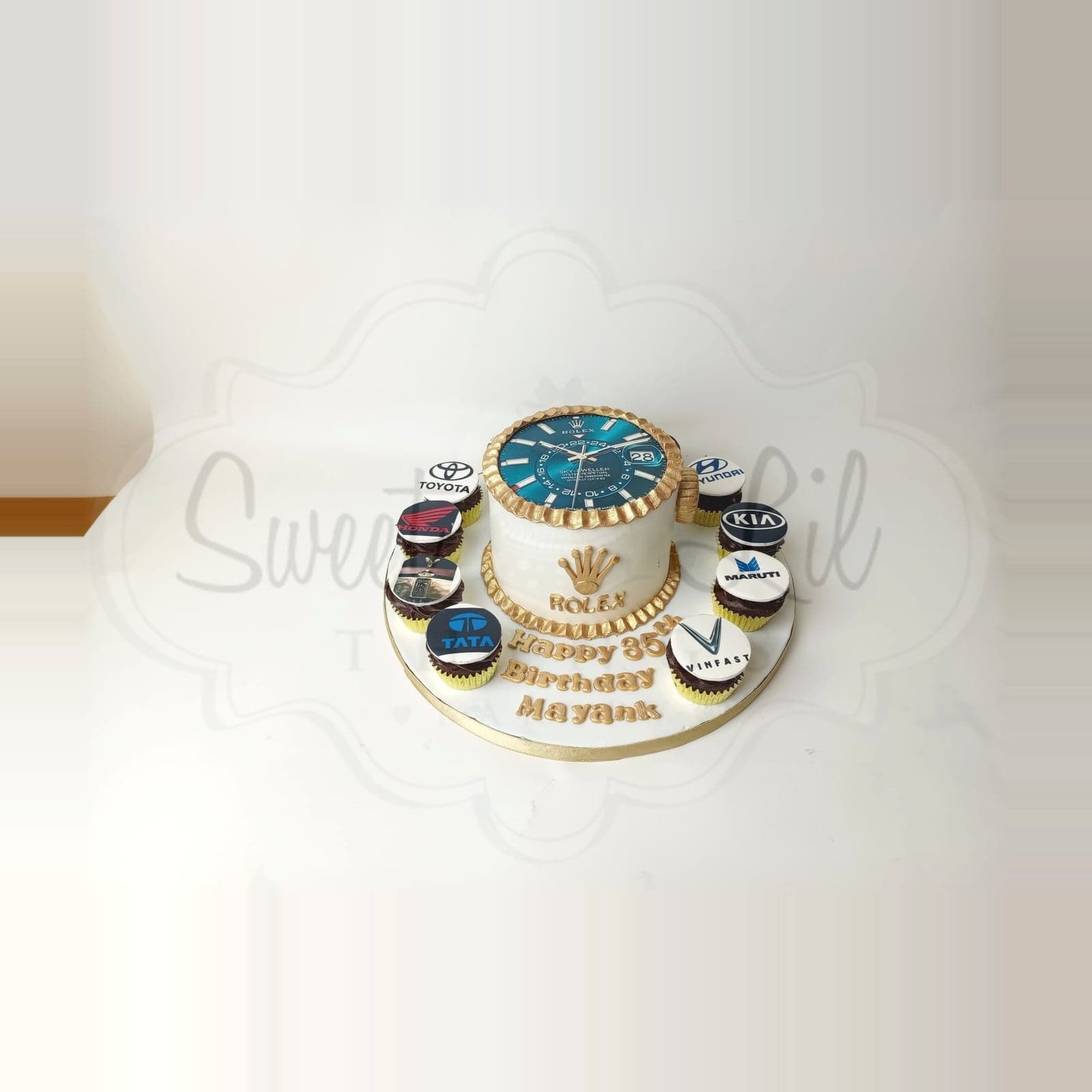 Rolex watch cake photo 2