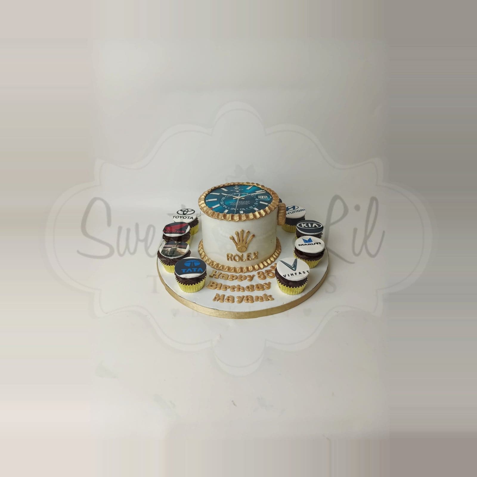 Rolex watch cake photo 3