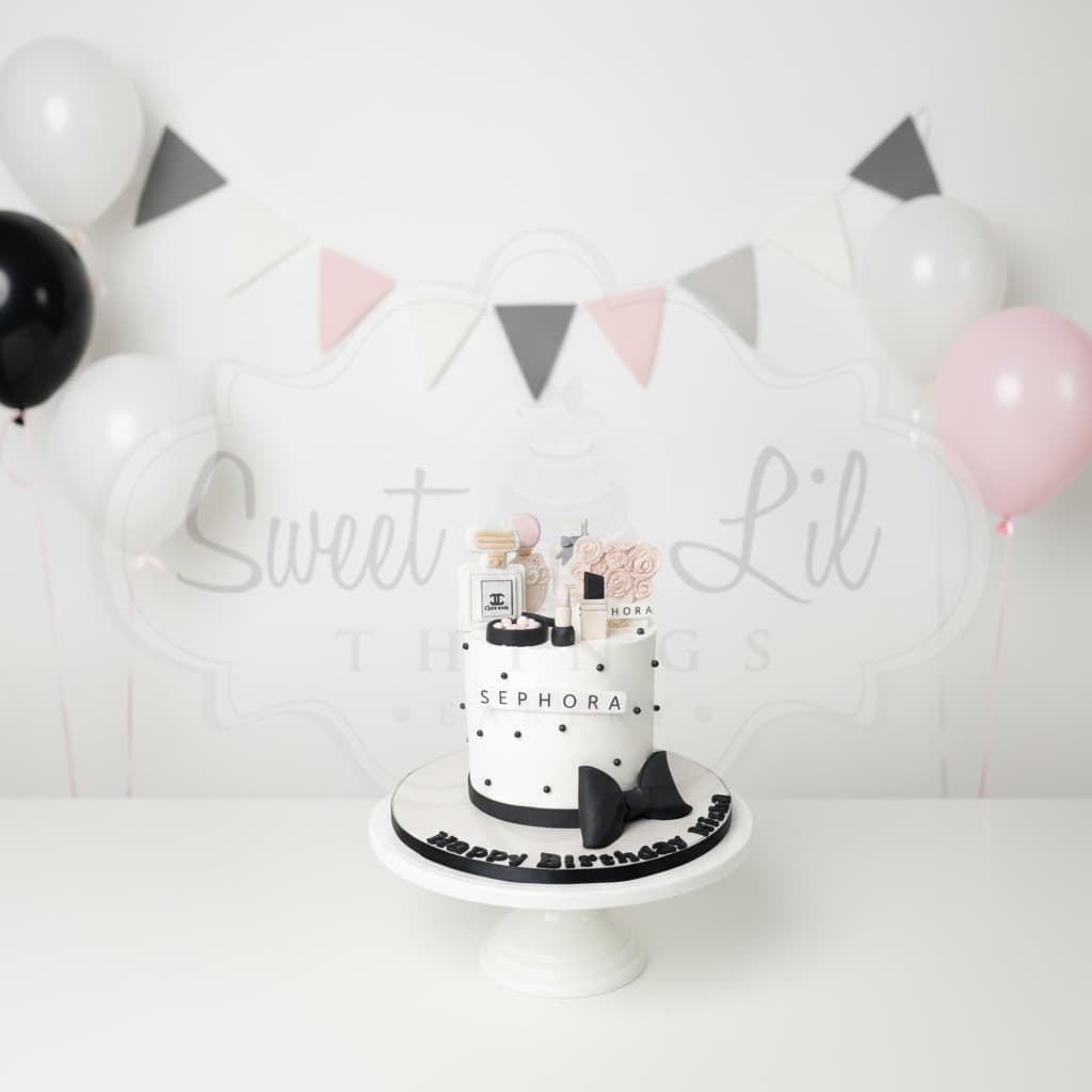 Makeup Glam Birthday Cake