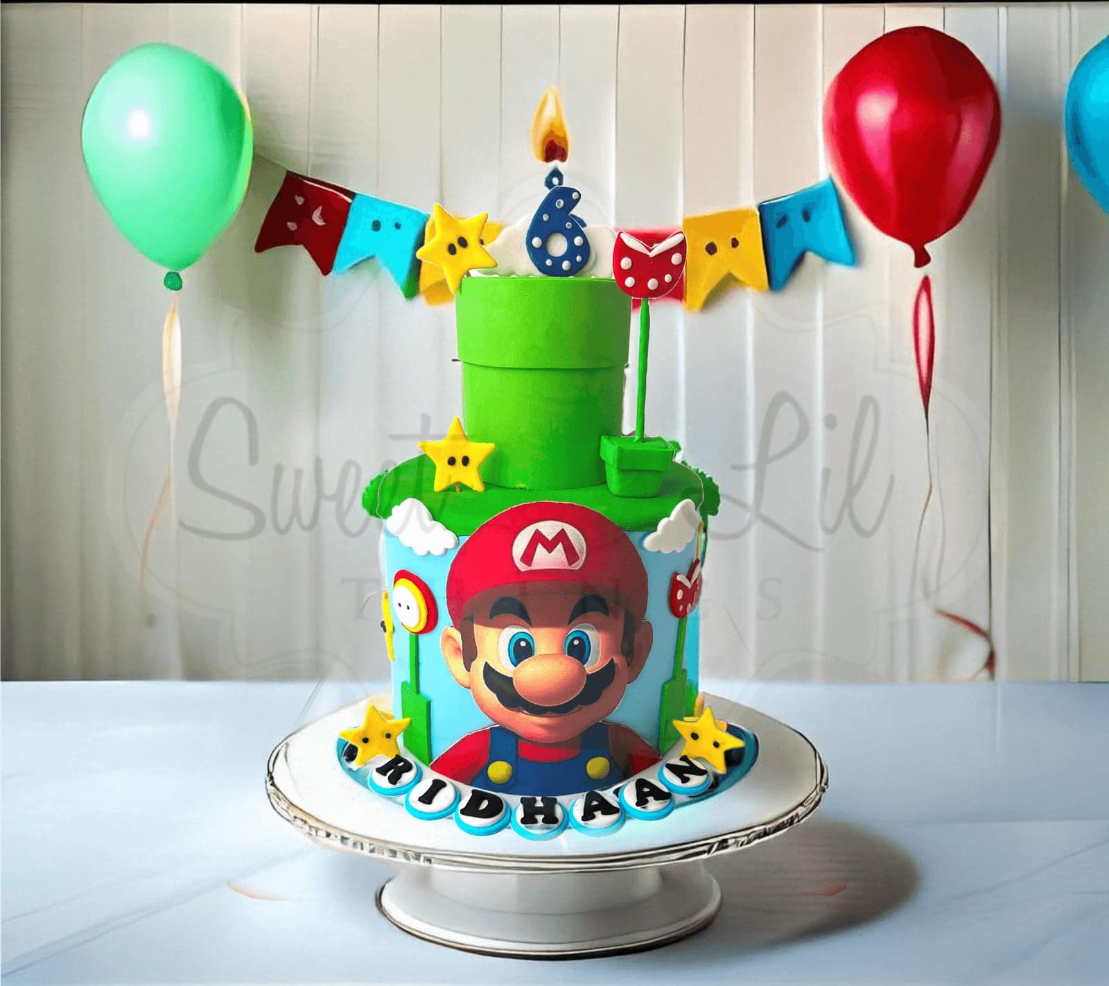 Mario Party Game Birthday Cake