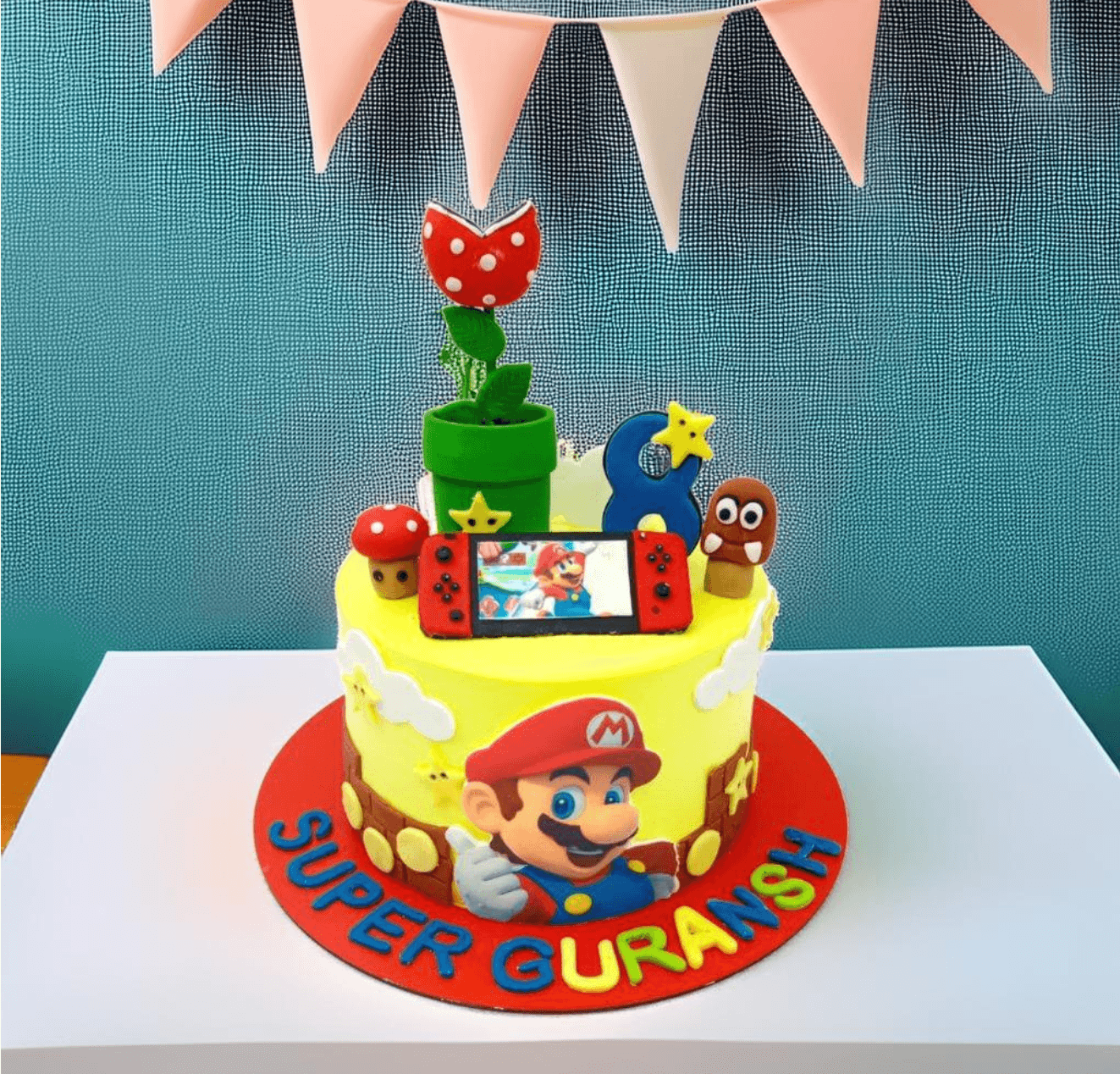 Mario Theme Birthday Cake
