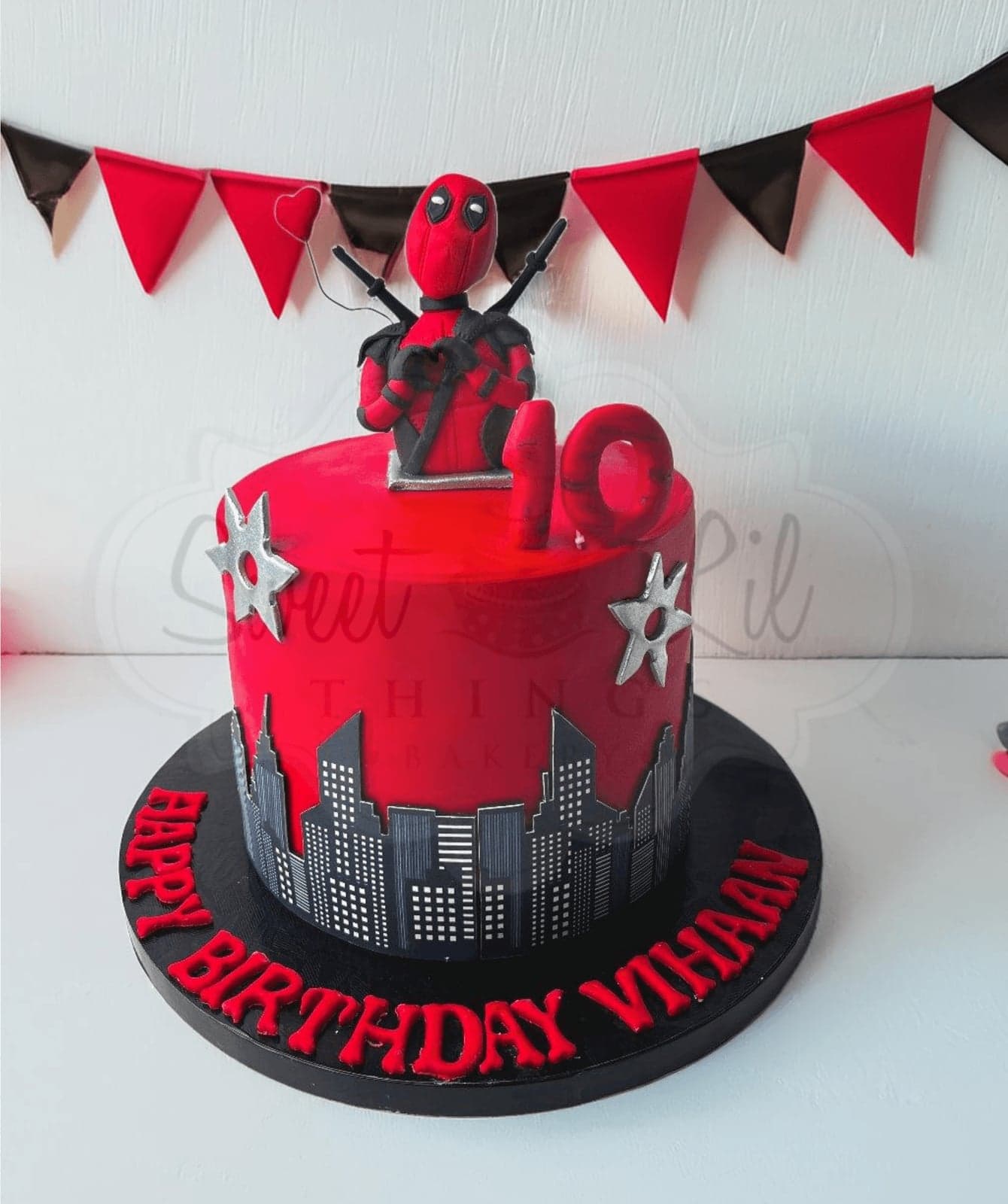 Marvel Deadpool Birthday Cake