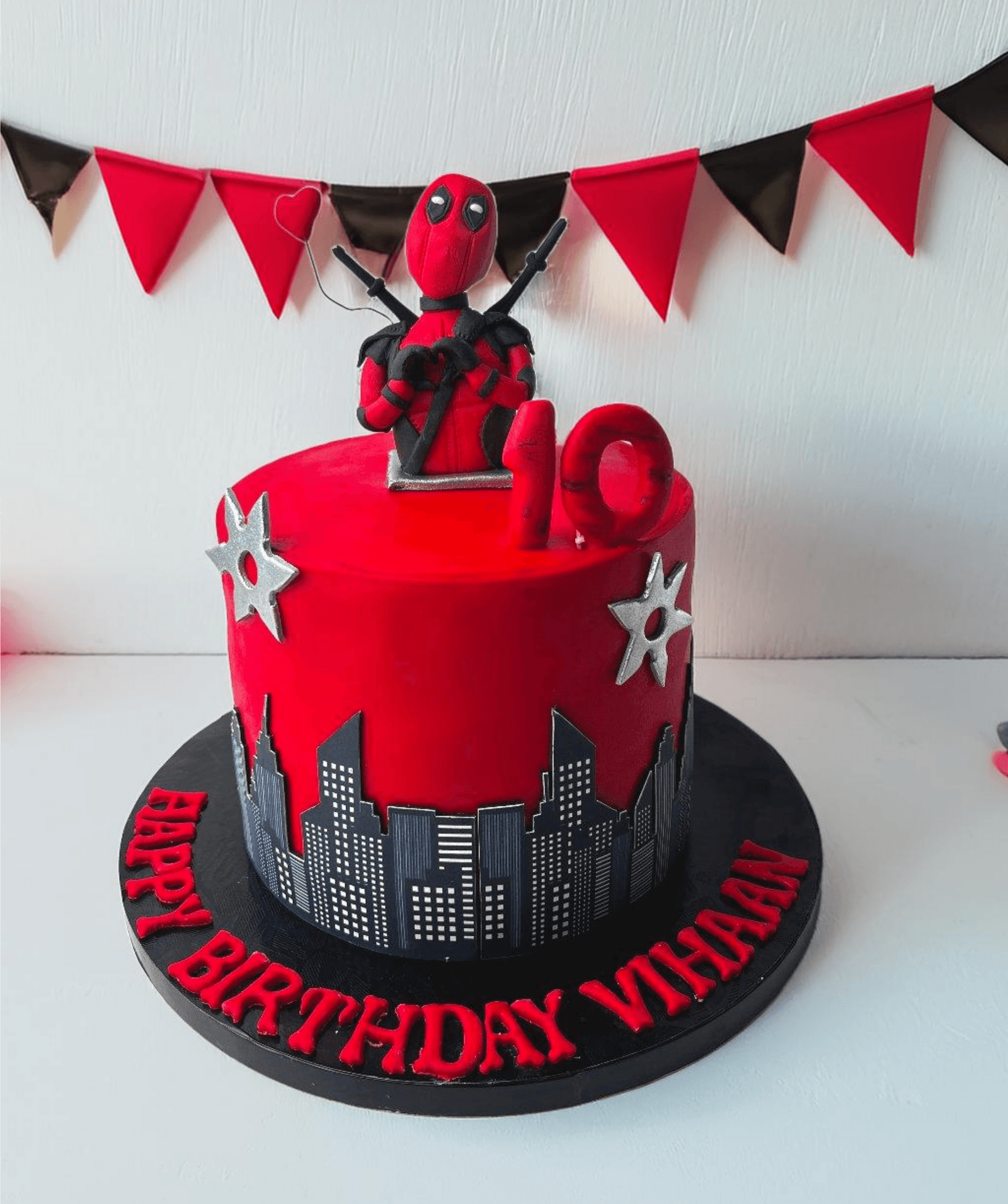 Marvel Deadpool Birthday Cake